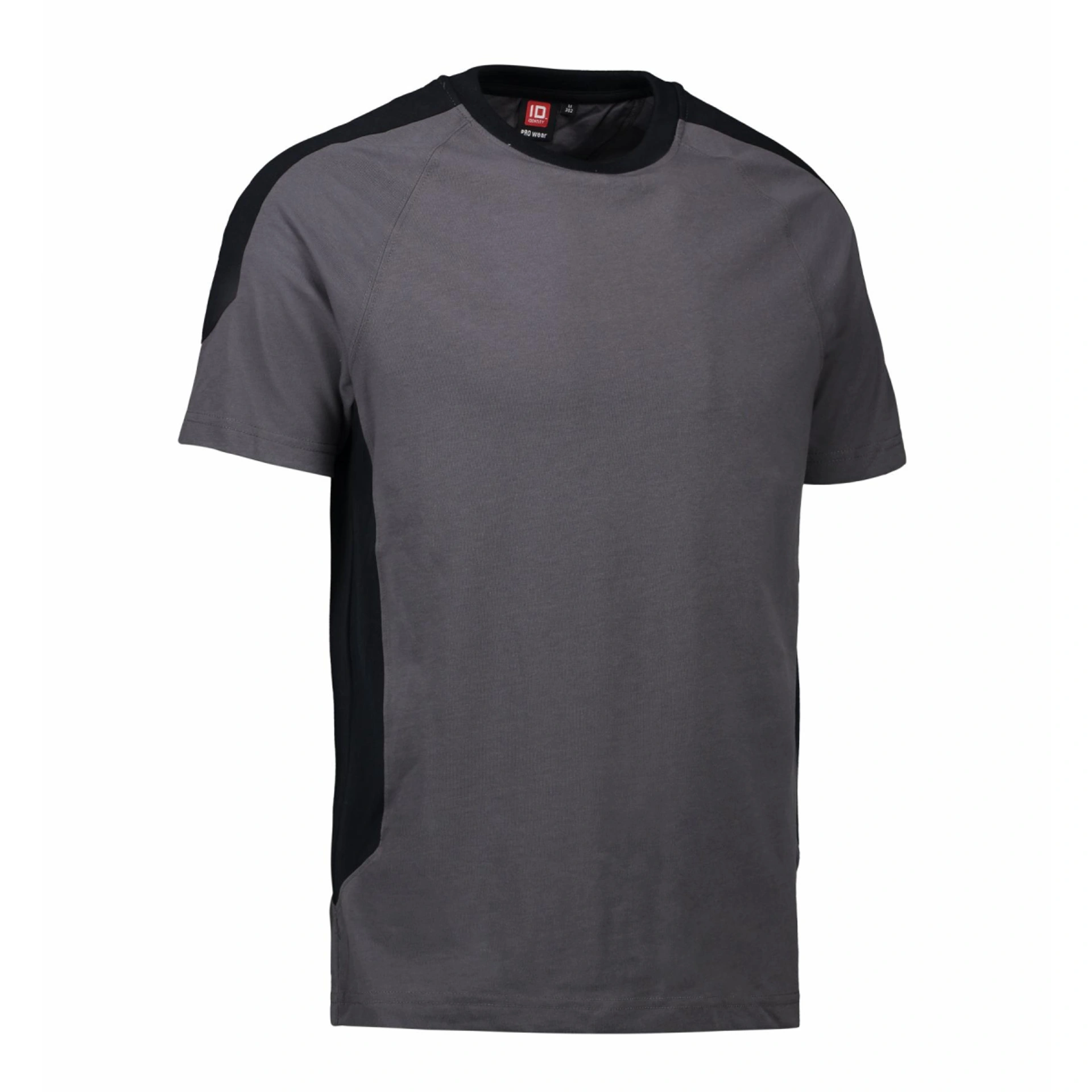 Футболка чоловіча PRO Wear з контрастними вставками - Сріблясто-сірий / 3XL