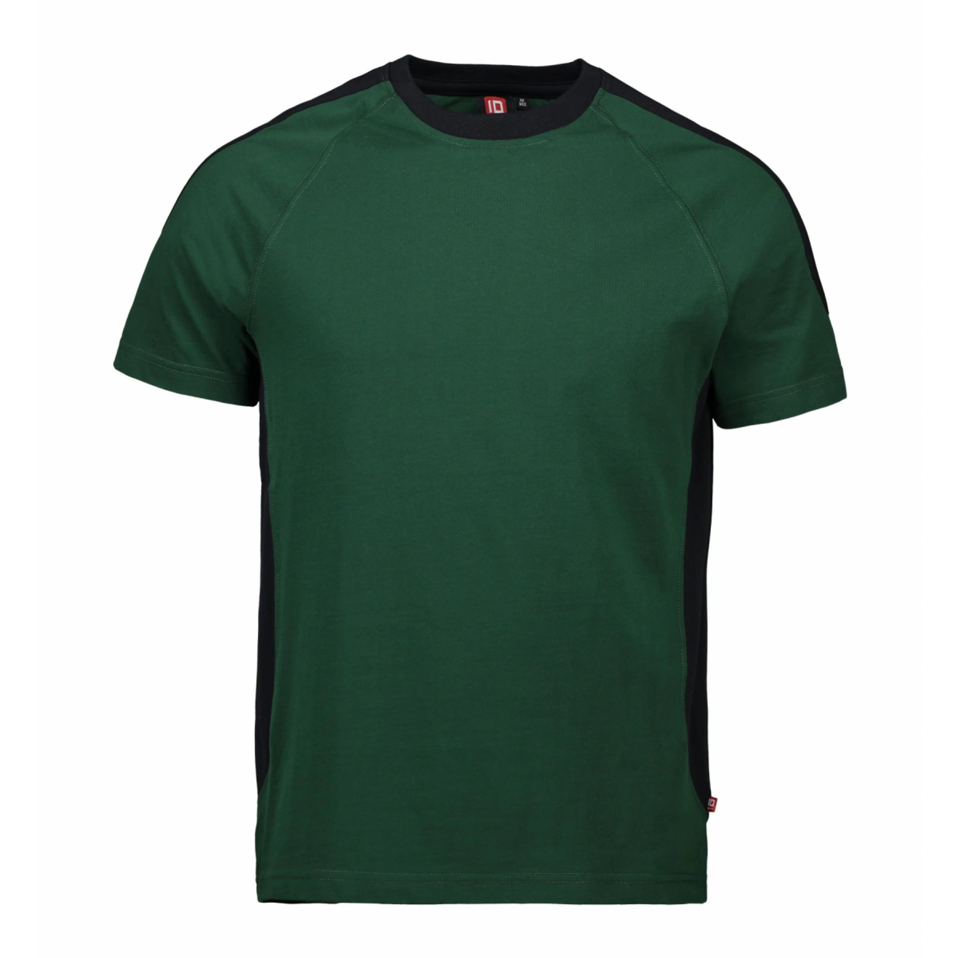 Футболка чоловіча PRO Wear з контрастними вставками - Темно-зелений / 3XL