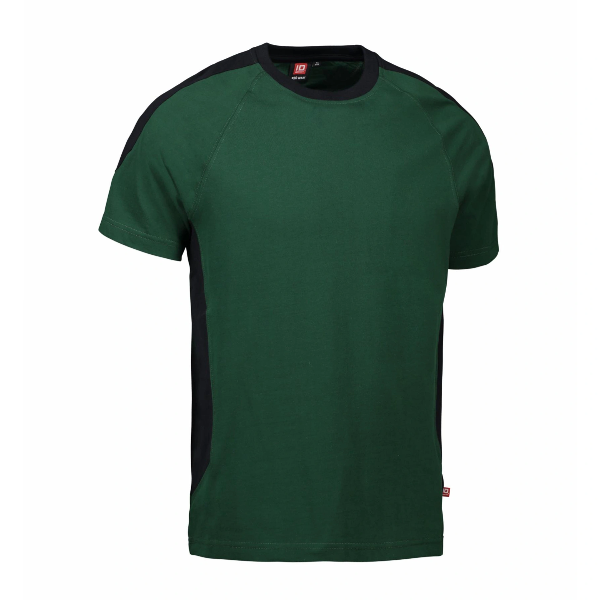 Футболка чоловіча PRO Wear з контрастними вставками - Темно-зелений / 3XL