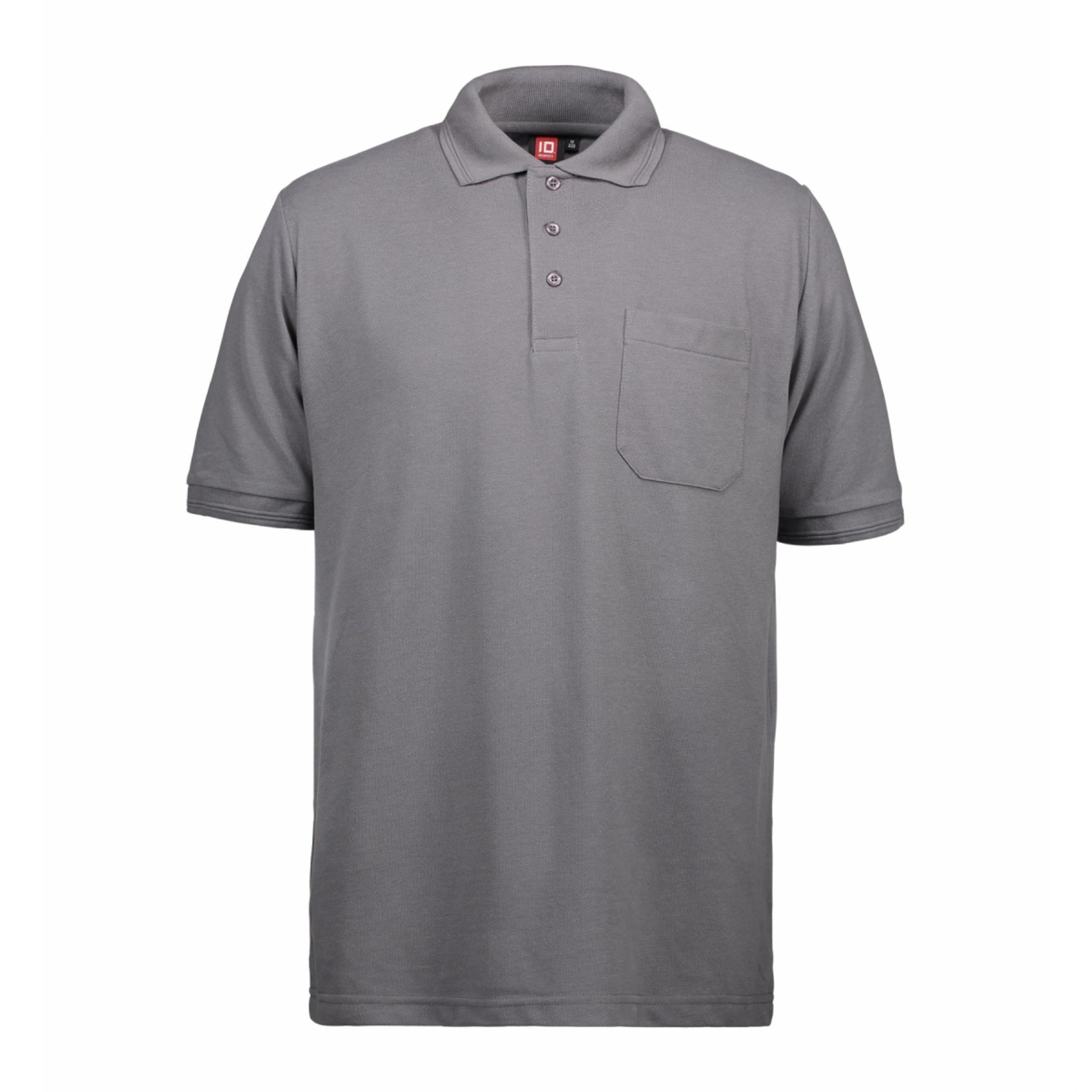 Футболка поло чоловіча PRO Wear з кишенею - Сріблясто-сірий / 3XL