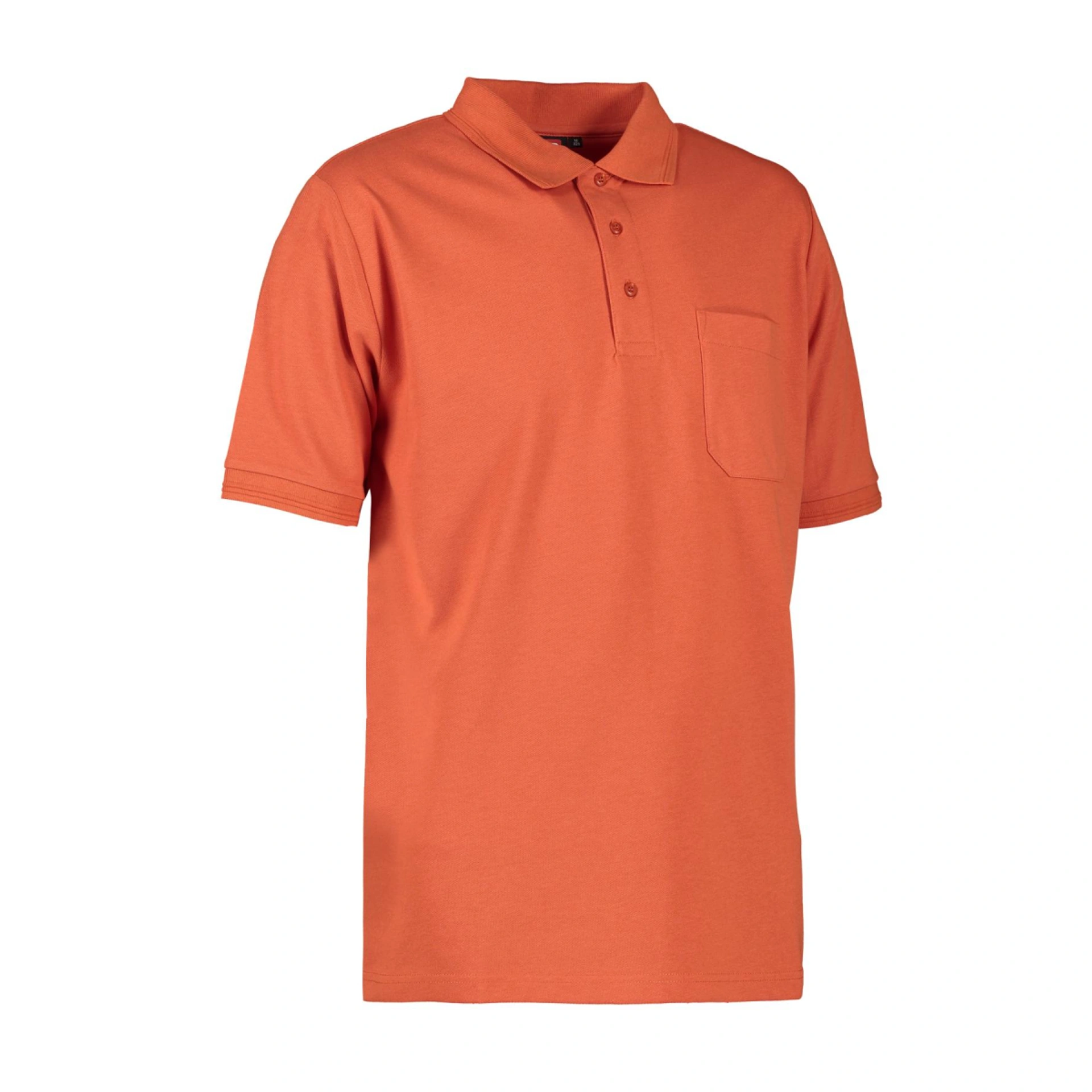 Футболка поло чоловіча PRO Wear з кишенею - Кораловий / 3XL