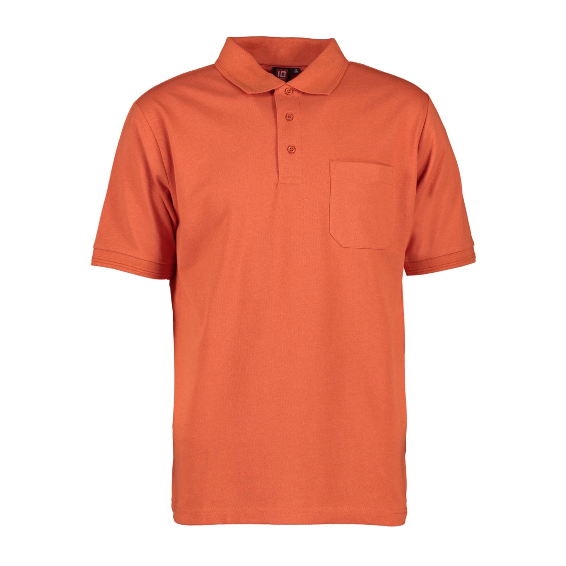 Футболка поло чоловіча PRO Wear з кишенею - Кораловий / 3XL