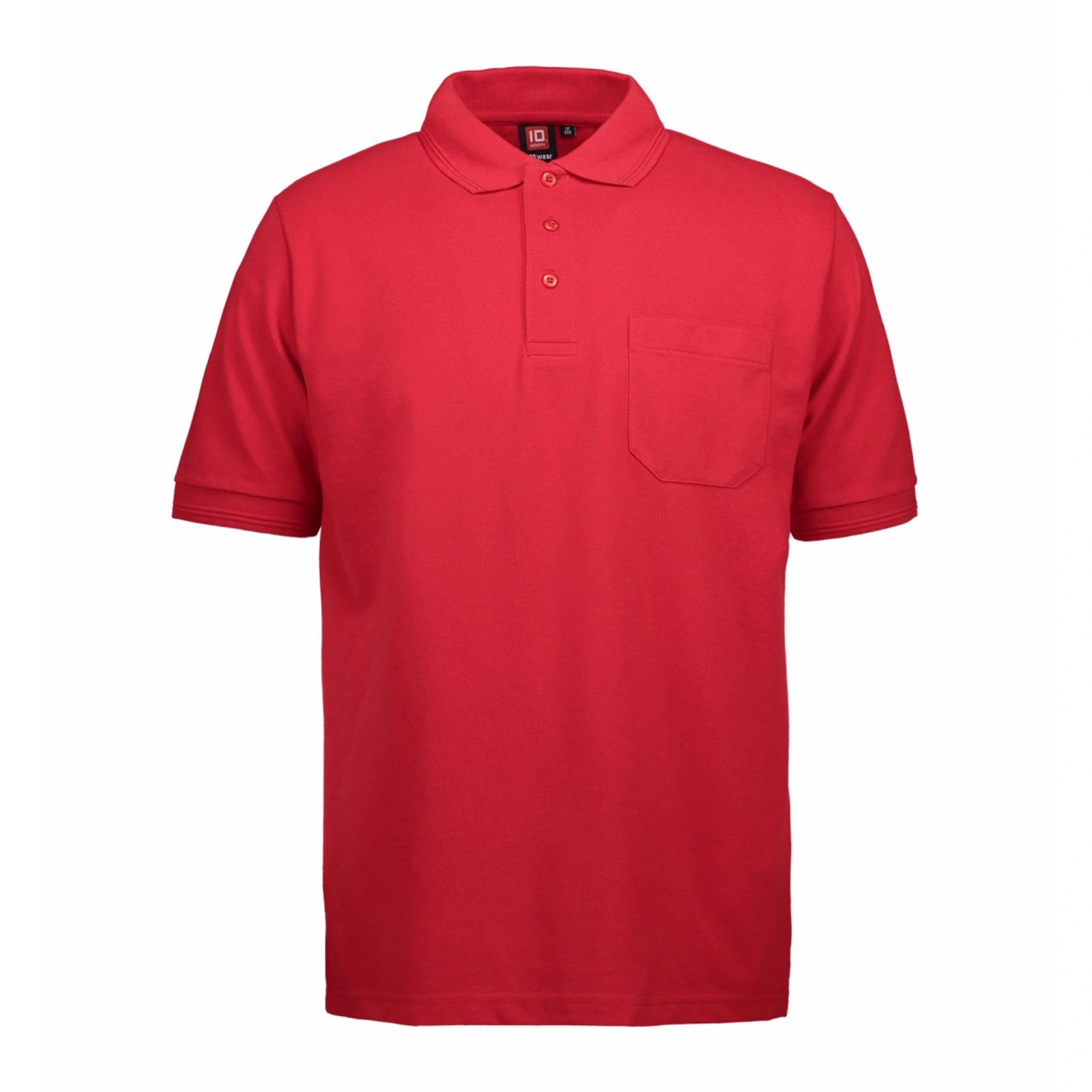 Футболка поло чоловіча PRO Wear з кишенею - Червоний / 3XL