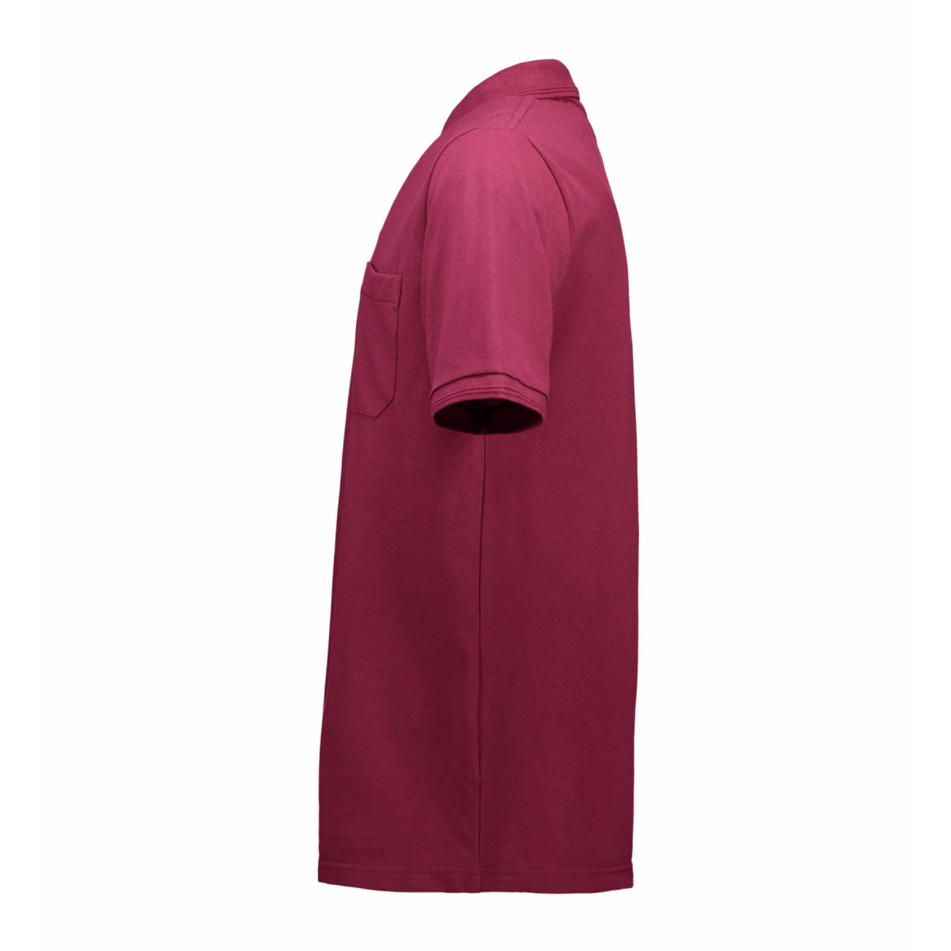 Футболка поло чоловіча PRO Wear з кишенею - Бордовий / 3XL