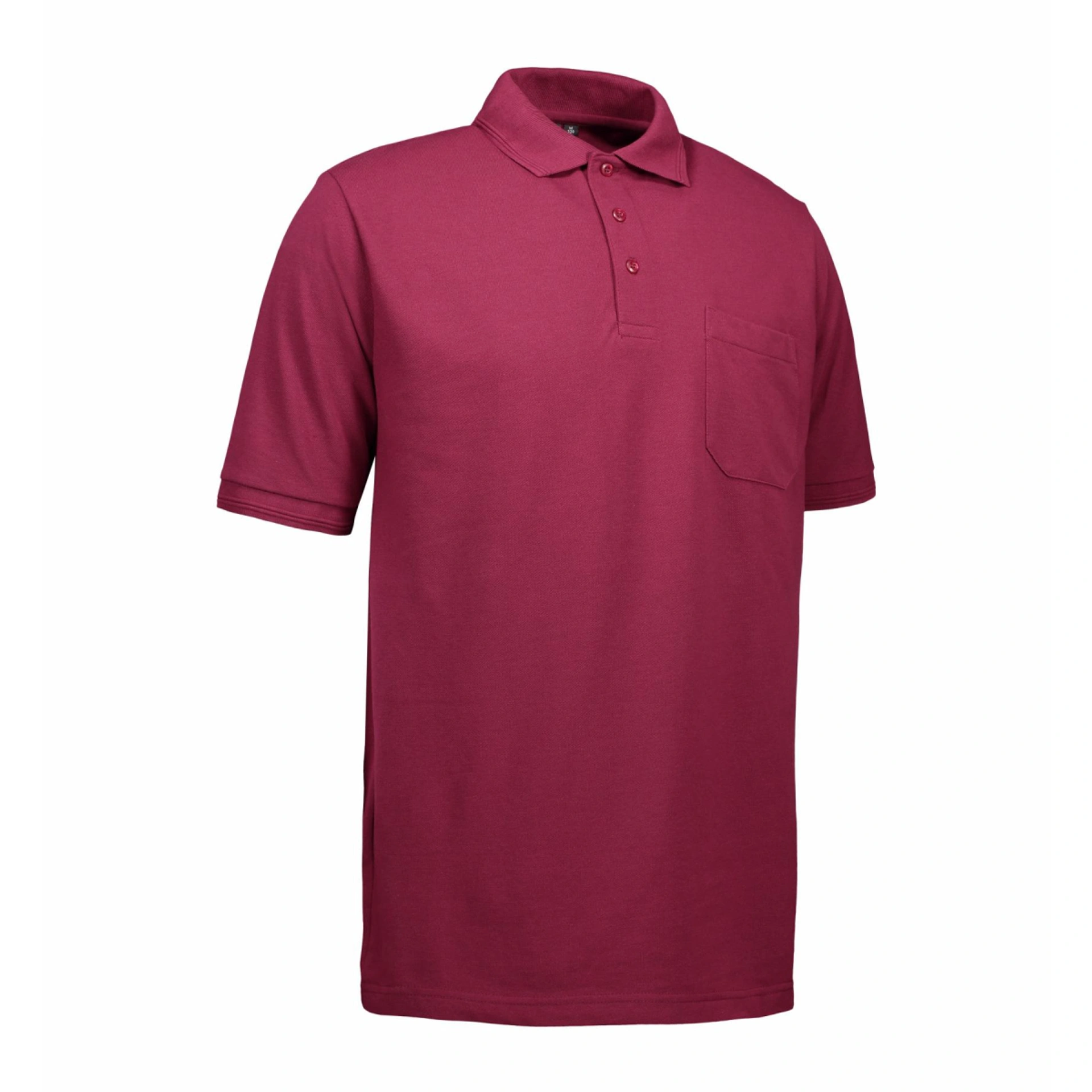 Футболка поло чоловіча PRO Wear з кишенею - Бордовий / 3XL