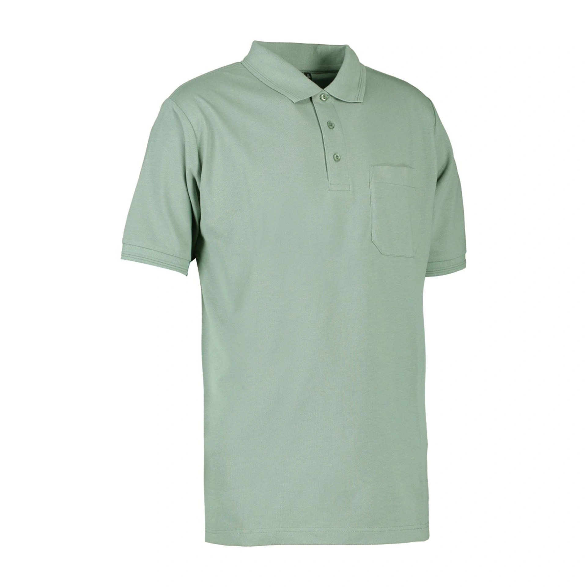 Футболка поло чоловіча PRO Wear з кишенею - Пильний зелений / 3XL