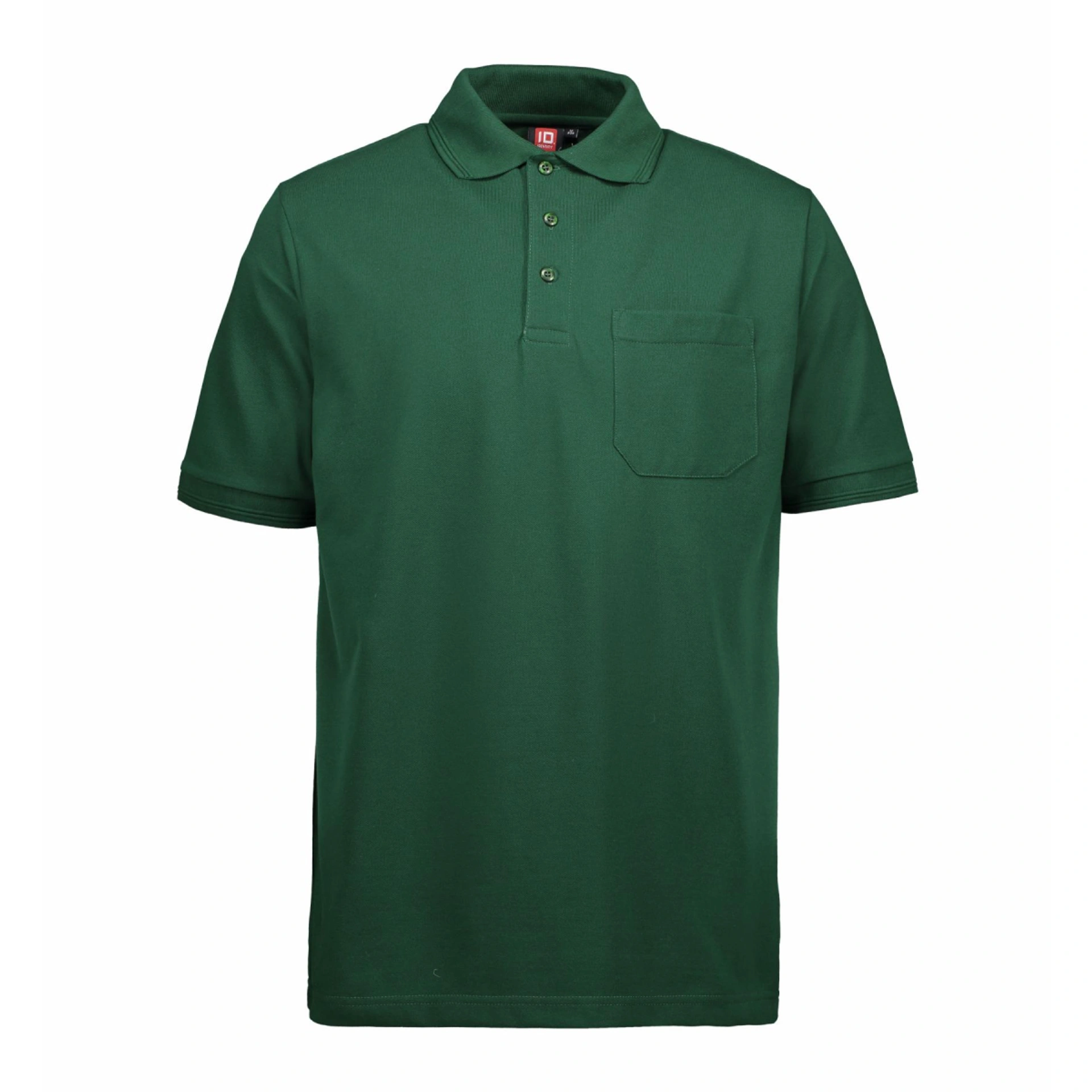Футболка поло чоловіча PRO Wear з кишенею - Темно-зелений / 3XL