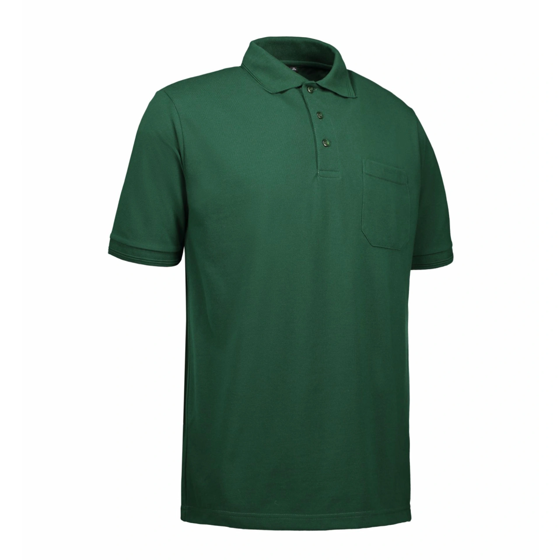 Футболка поло чоловіча PRO Wear з кишенею - Темно-зелений / 3XL