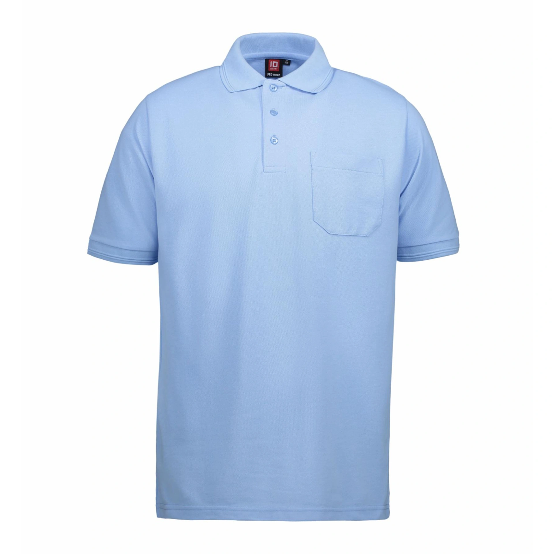 Футболка поло чоловіча PRO Wear з кишенею - Світло-синій / 3XL