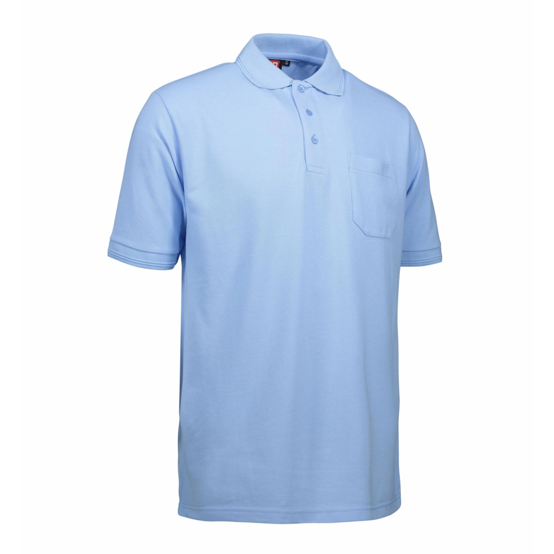 Футболка поло чоловіча PRO Wear з кишенею - Світло-синій / 3XL