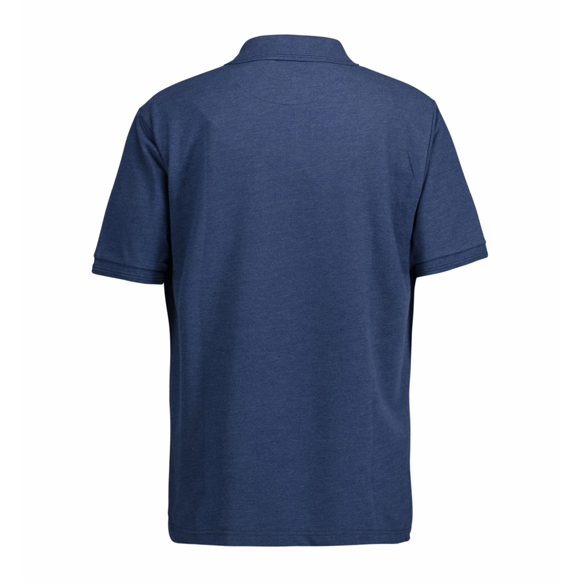Футболка поло чоловіча PRO Wear з кишенею - Синій меланж / 3XL