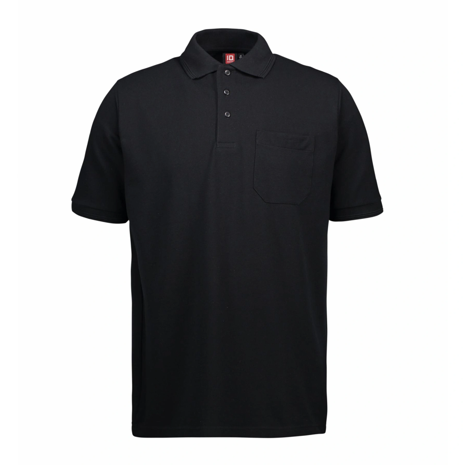 Футболка поло чоловіча PRO Wear з кишенею - Чорний / 4XL