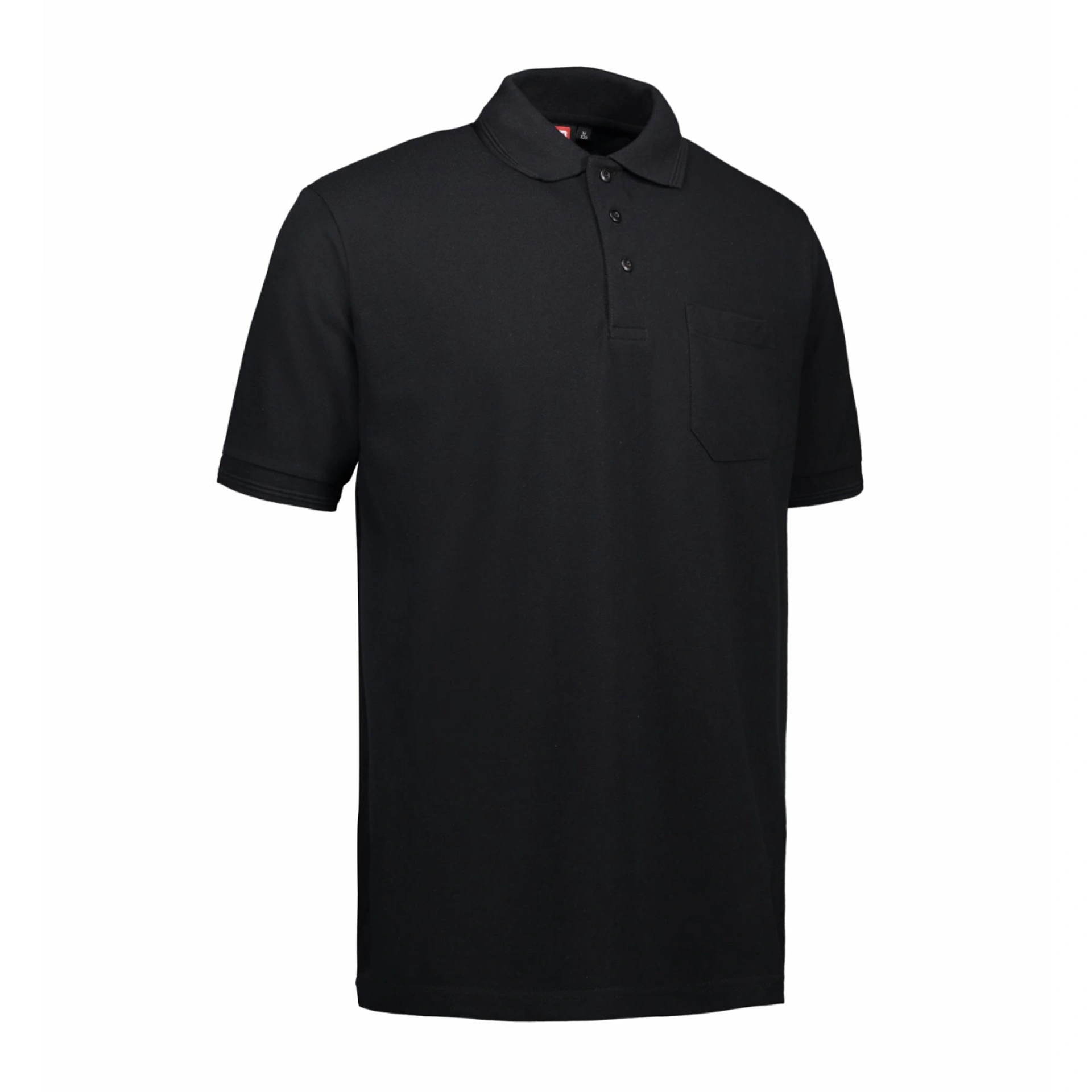 Футболка поло чоловіча PRO Wear з кишенею - Чорний / 4XL