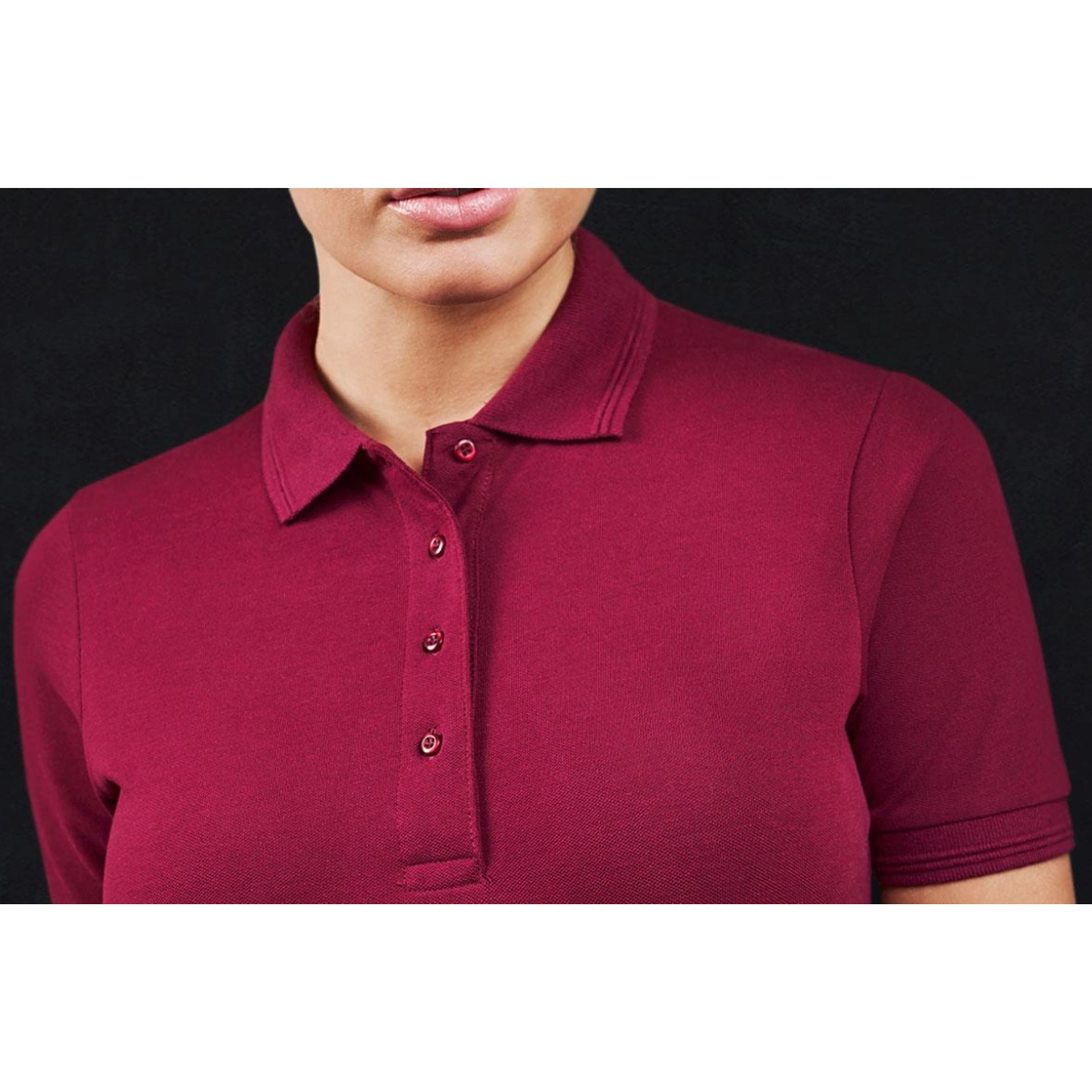 Футболка поло жіноча PRO Wear - Бордовий / 3XL