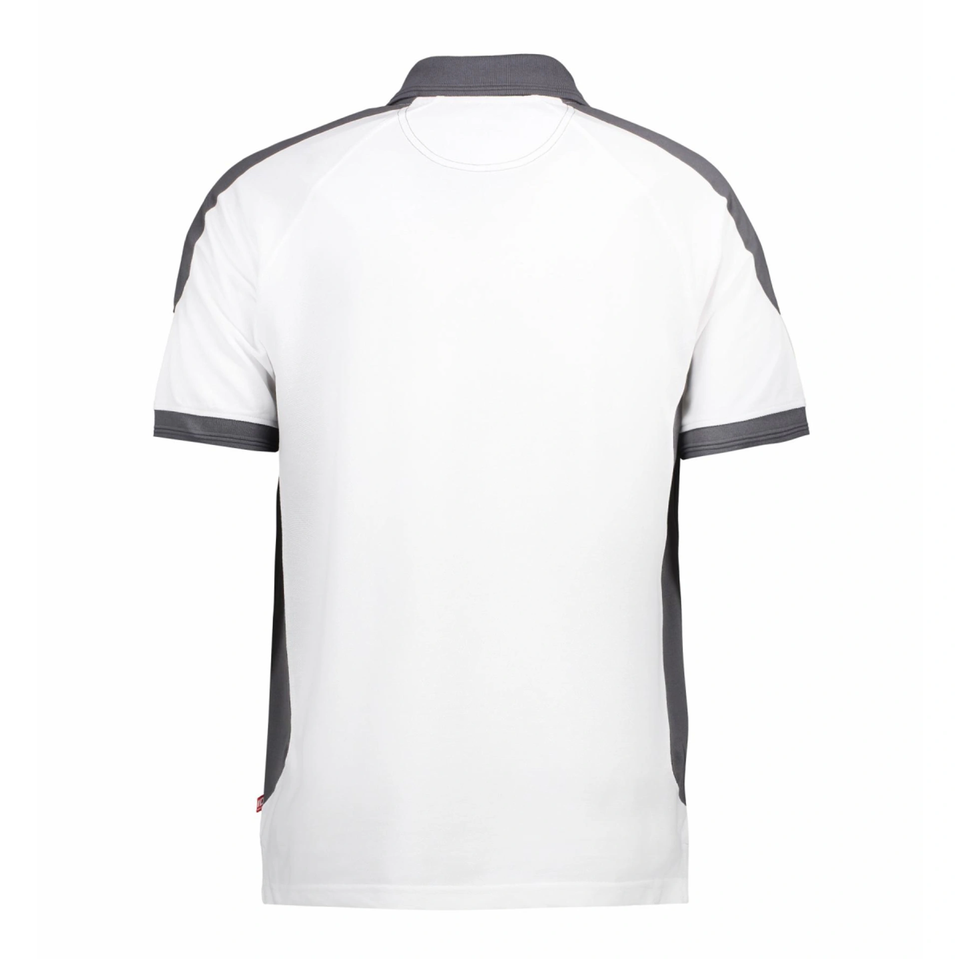 Футболка поло чоловіча PRO Wear з контрастними вставками - Білий / 3XL