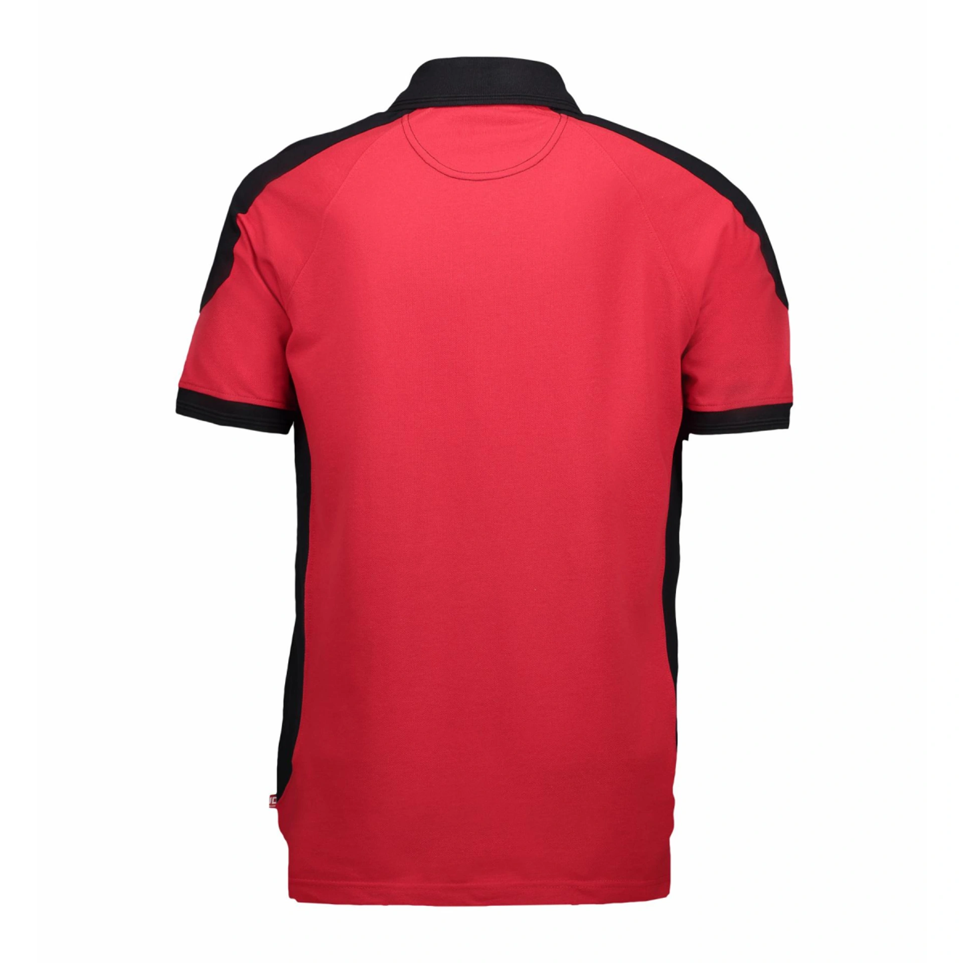 Футболка поло чоловіча PRO Wear з контрастними вставками - Червоний / 3XL