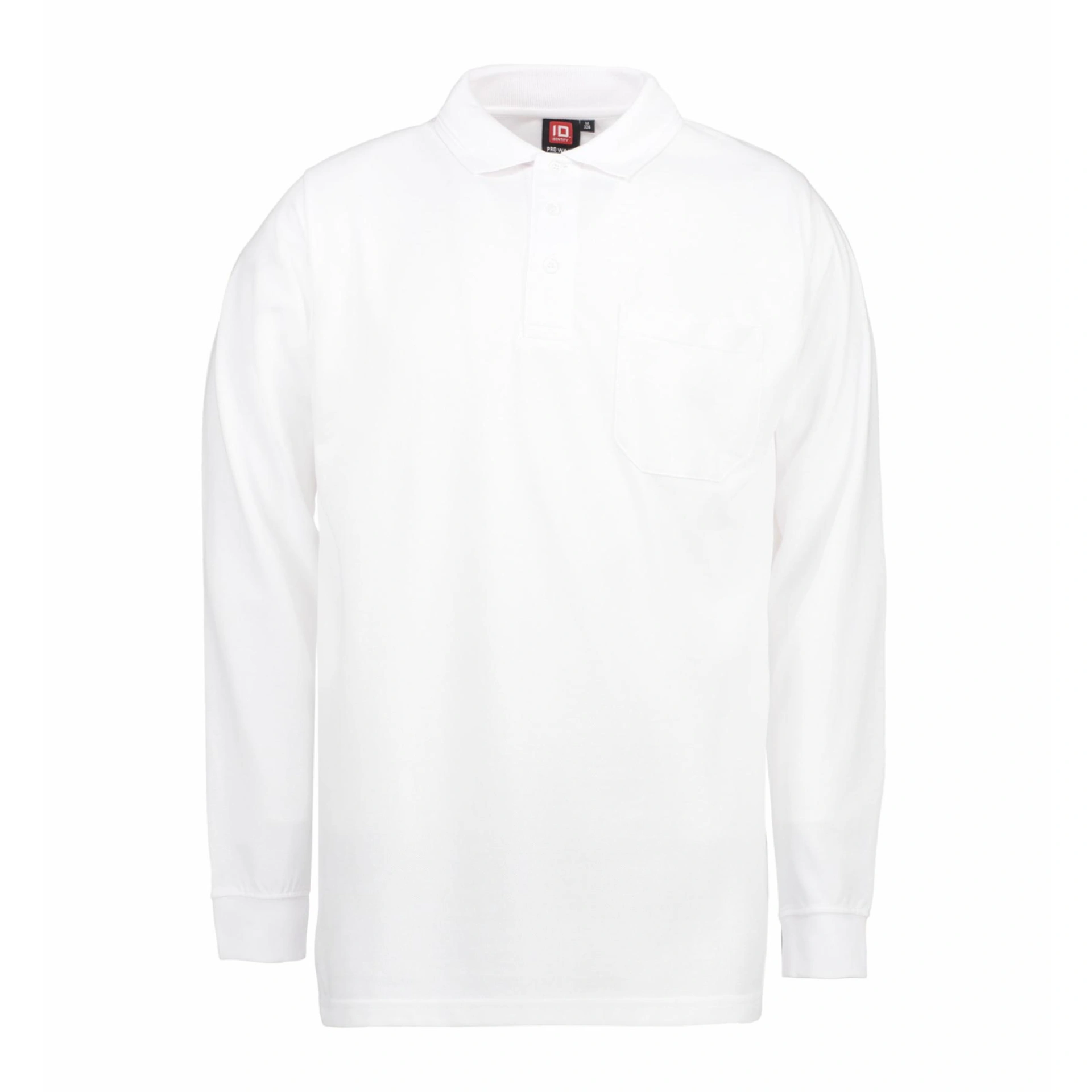 Лонгслів поло чоловічий PRO Wear - Білий / 3XL