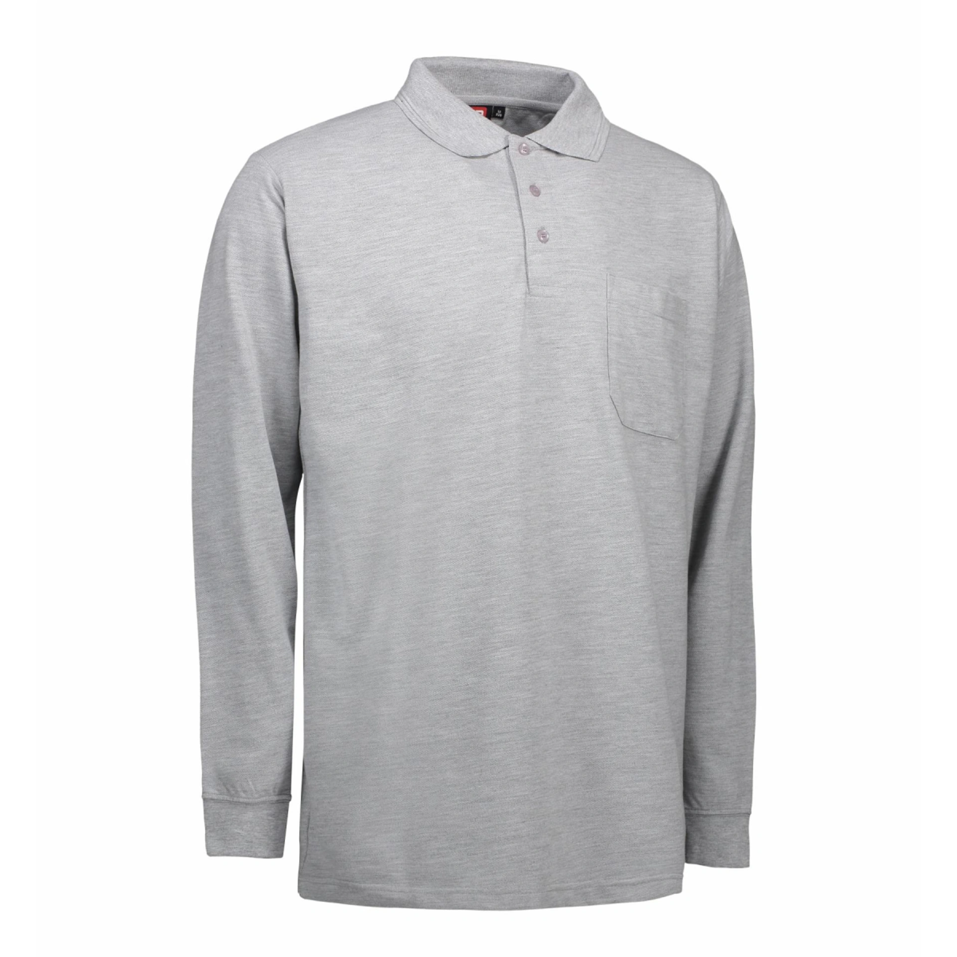 Лонгслів поло чоловічий PRO Wear - Сірий меланж / 3XL