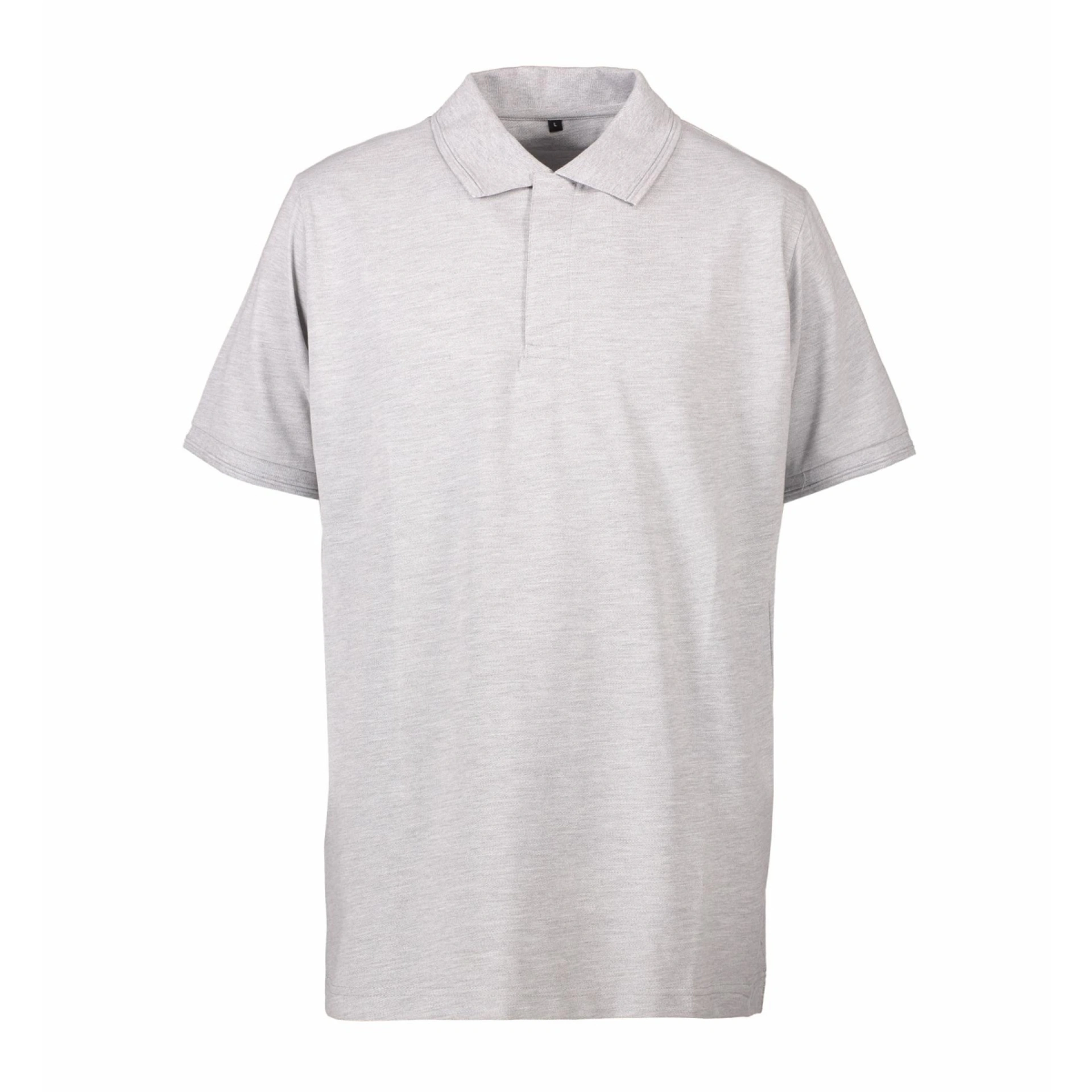 Футболка поло чоловіча PRO Wear на кнопках - Сірий меланж / 3XL