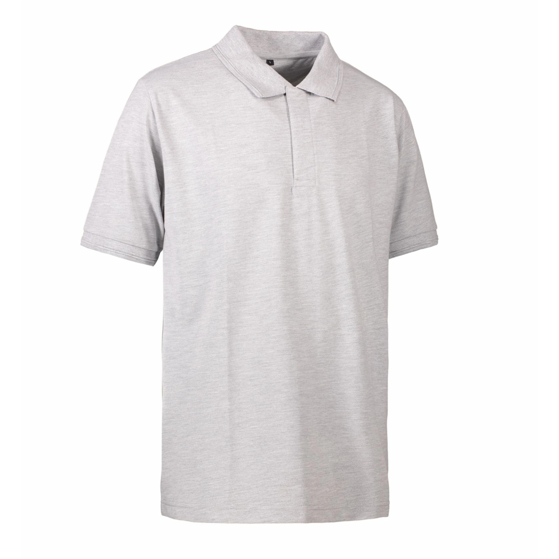 Футболка поло чоловіча PRO Wear на кнопках - Сірий меланж / 3XL