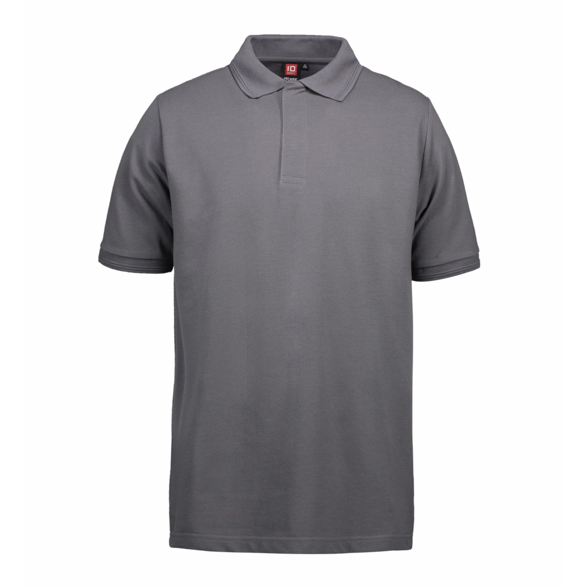 Футболка поло чоловіча PRO Wear на кнопках - Сріблясто-сірий / 3XL