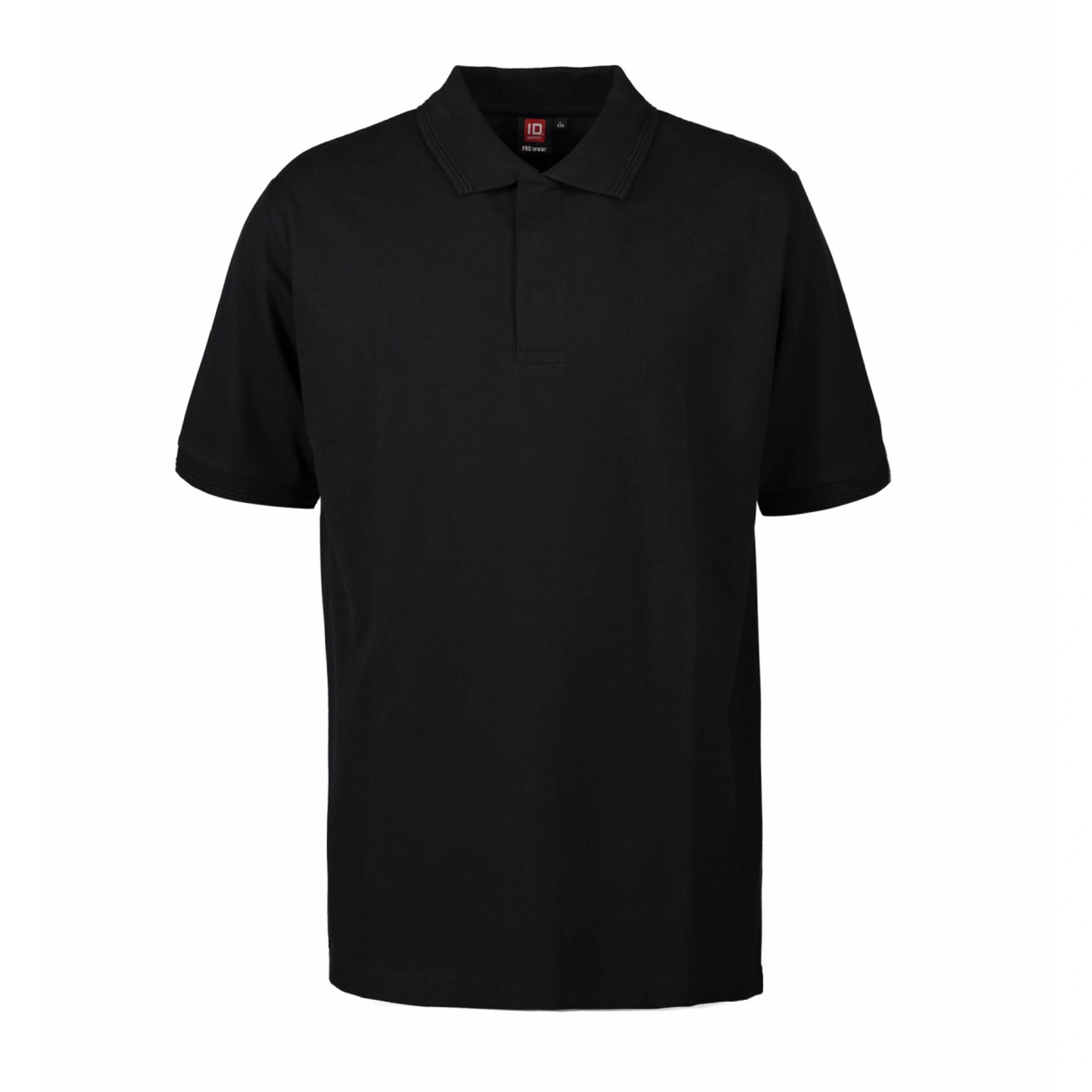 Футболка поло чоловіча PRO Wear на кнопках - Чорний / 3XL