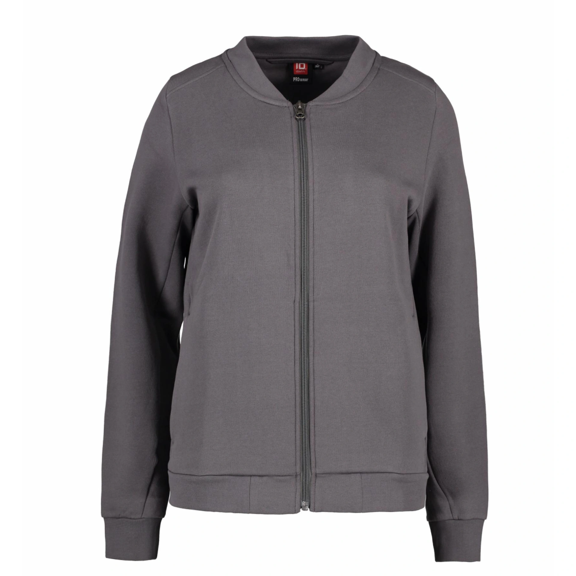 Світшот жіночий на блискавці PRO Wear - Сріблясто-сірий / 3XL