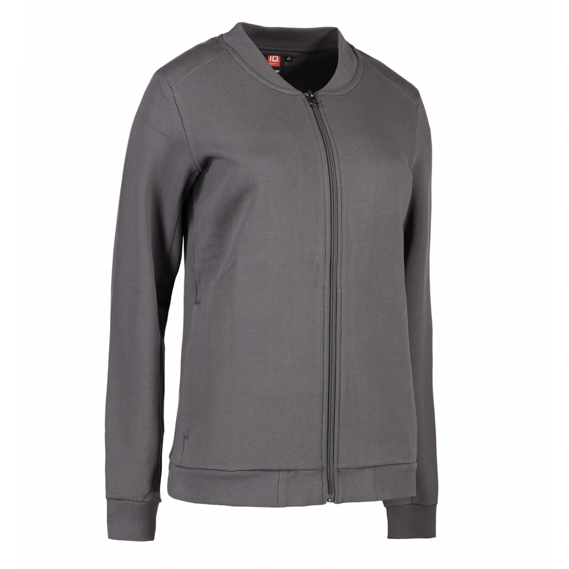 Світшот жіночий на блискавці PRO Wear - Сріблясто-сірий / 3XL