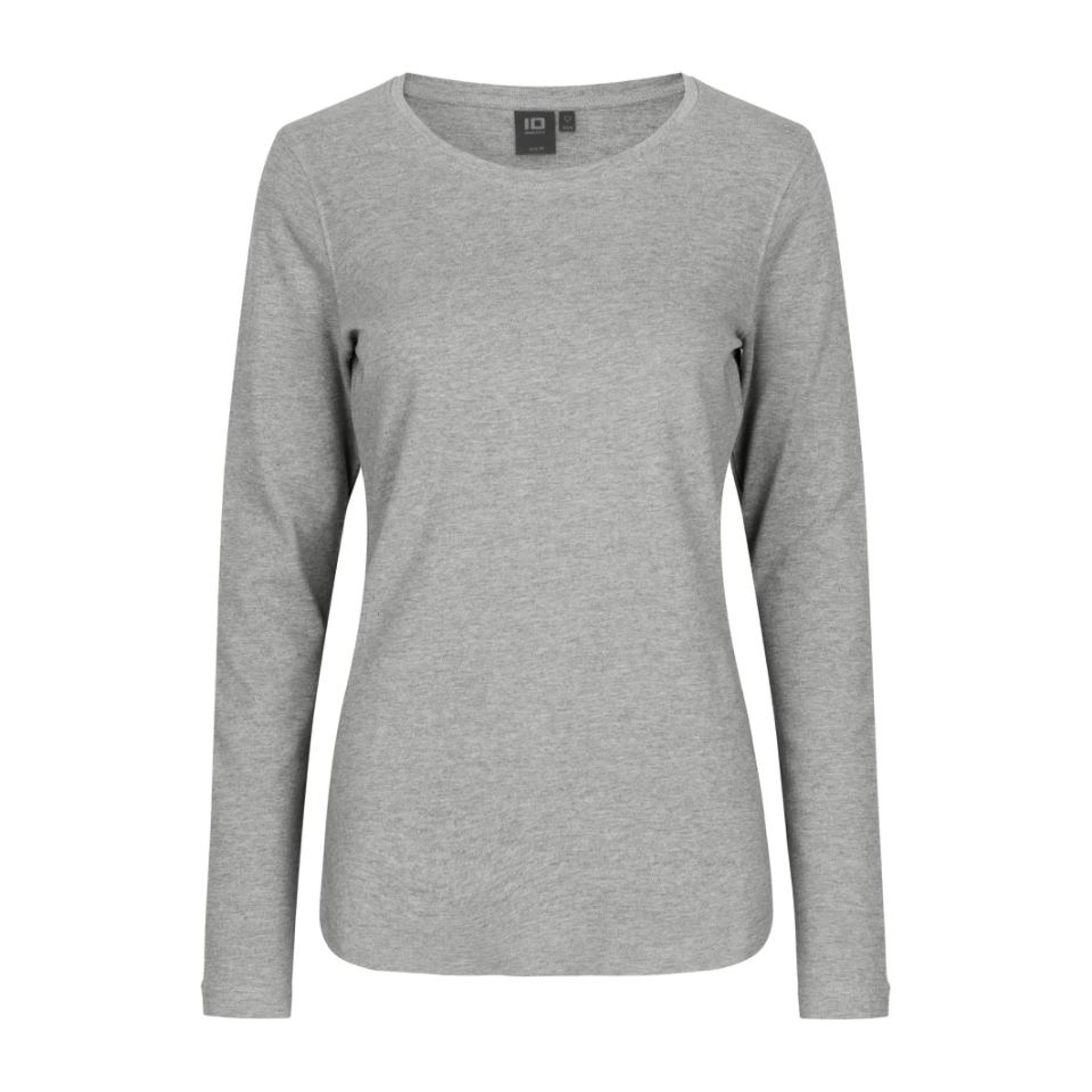 Лонгслів жіночий ID Interlock - Сірий меланж / 3XL