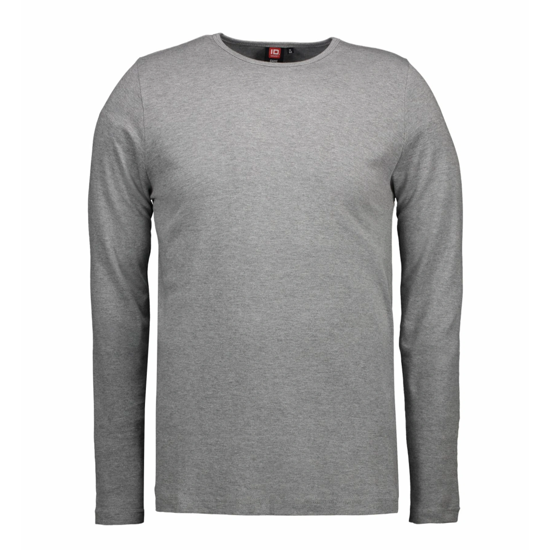 Лонгслів чоловічий ID Interlock - Сірий меланж / 3XL