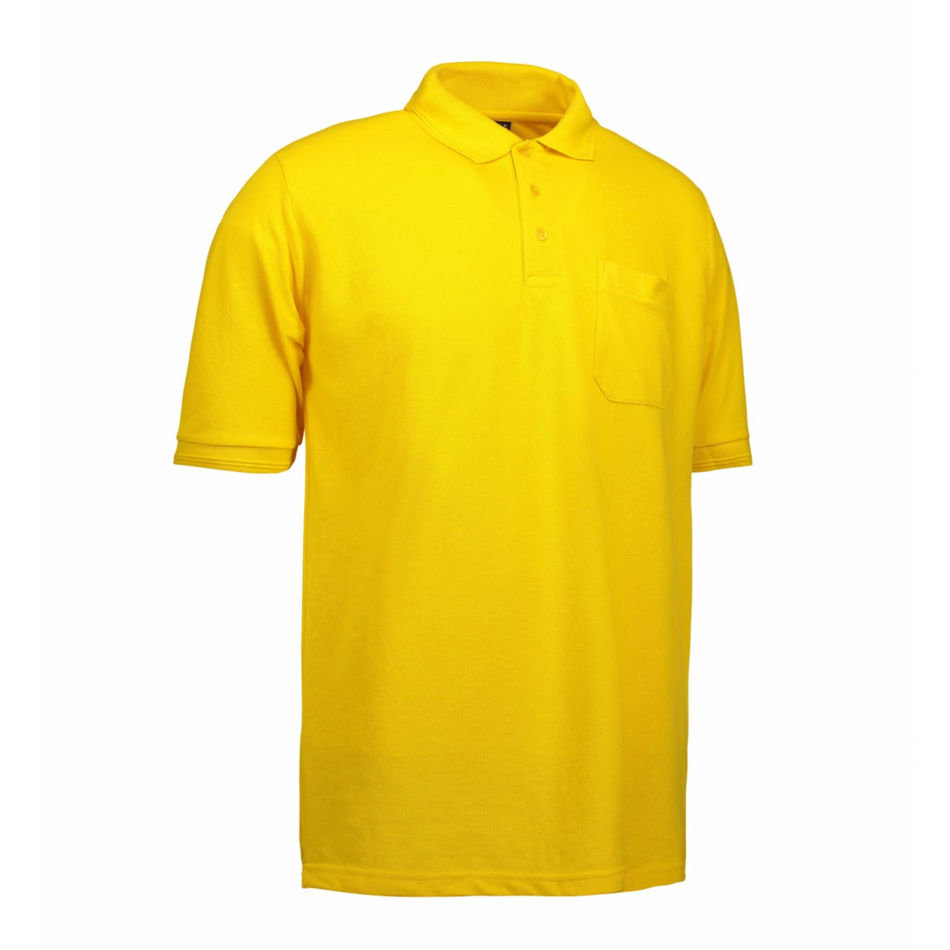 Футболка поло чоловіча ID Classic з кишенею - Жовтий / 4XL