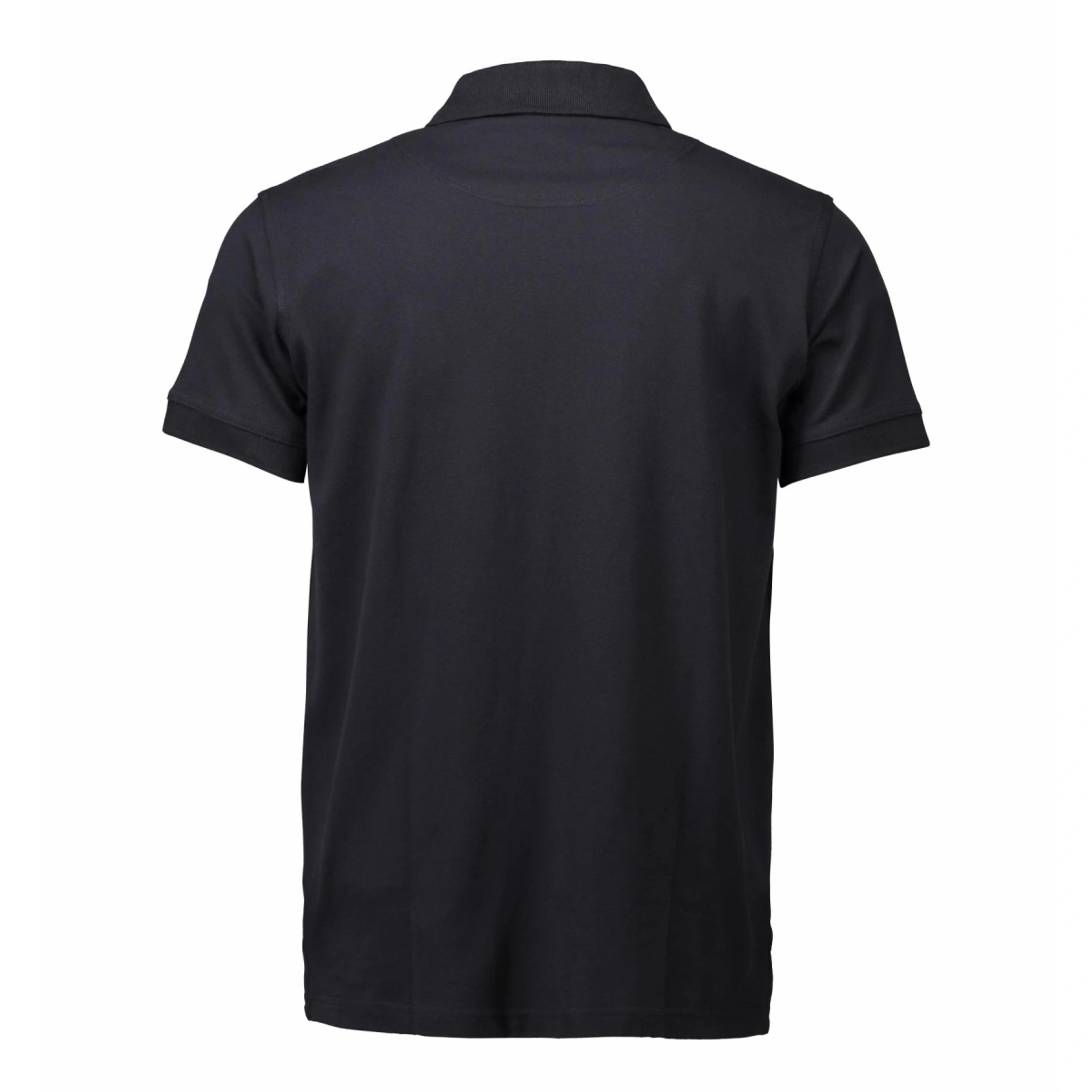 Футболка поло чоловіча ID Stretch - Чорний / 3XL