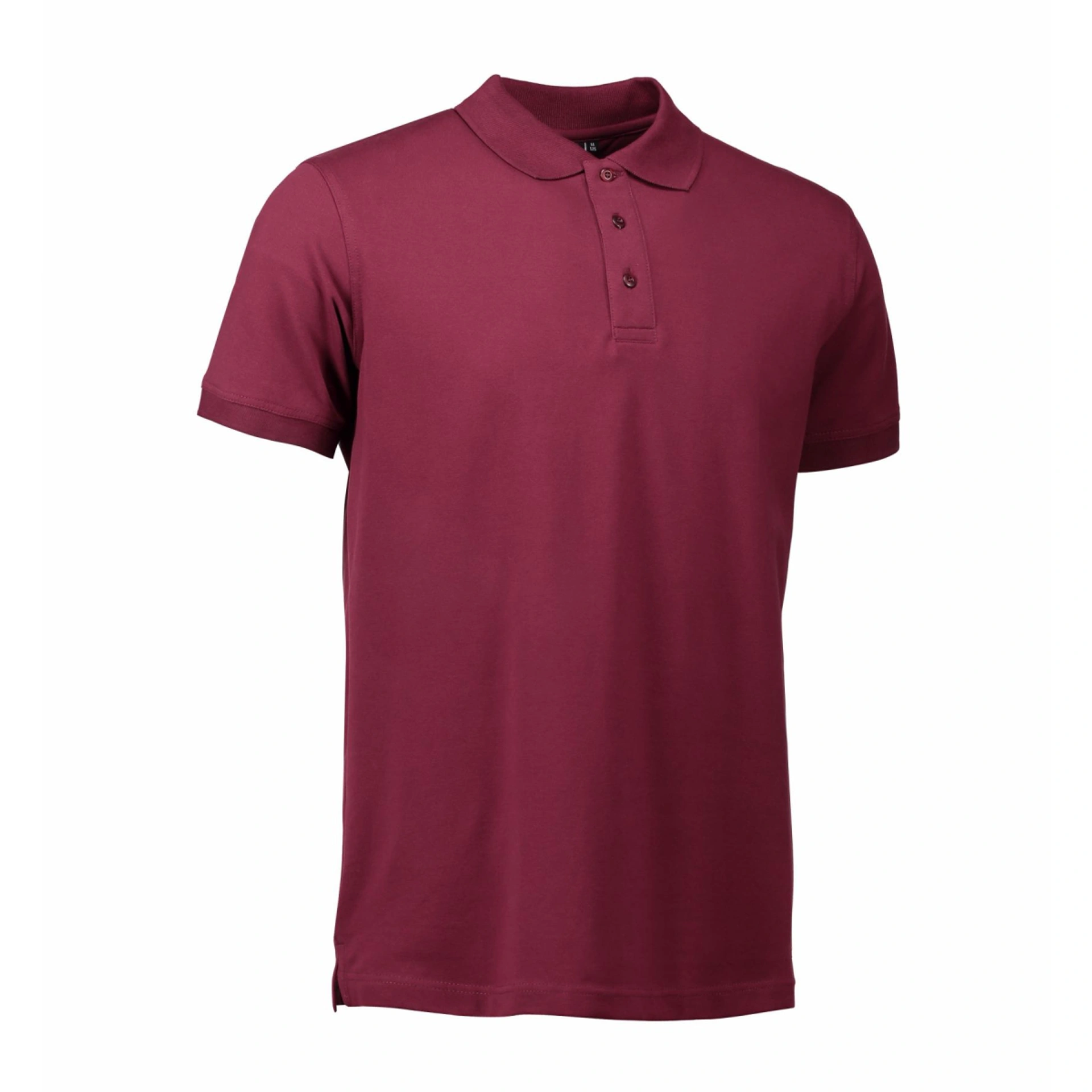 Футболка поло чоловіча ID Stretch - Бордовий / 3XL