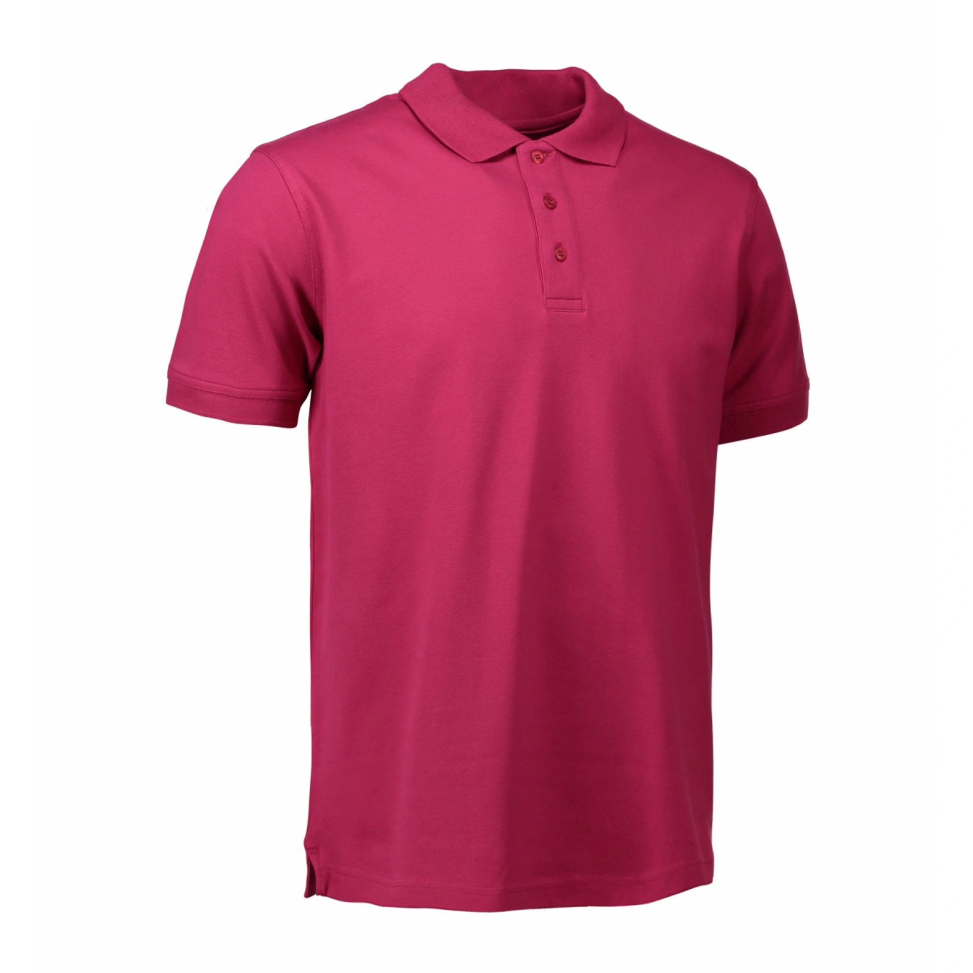 Футболка поло чоловіча ID Stretch - Вишневий / 3XL