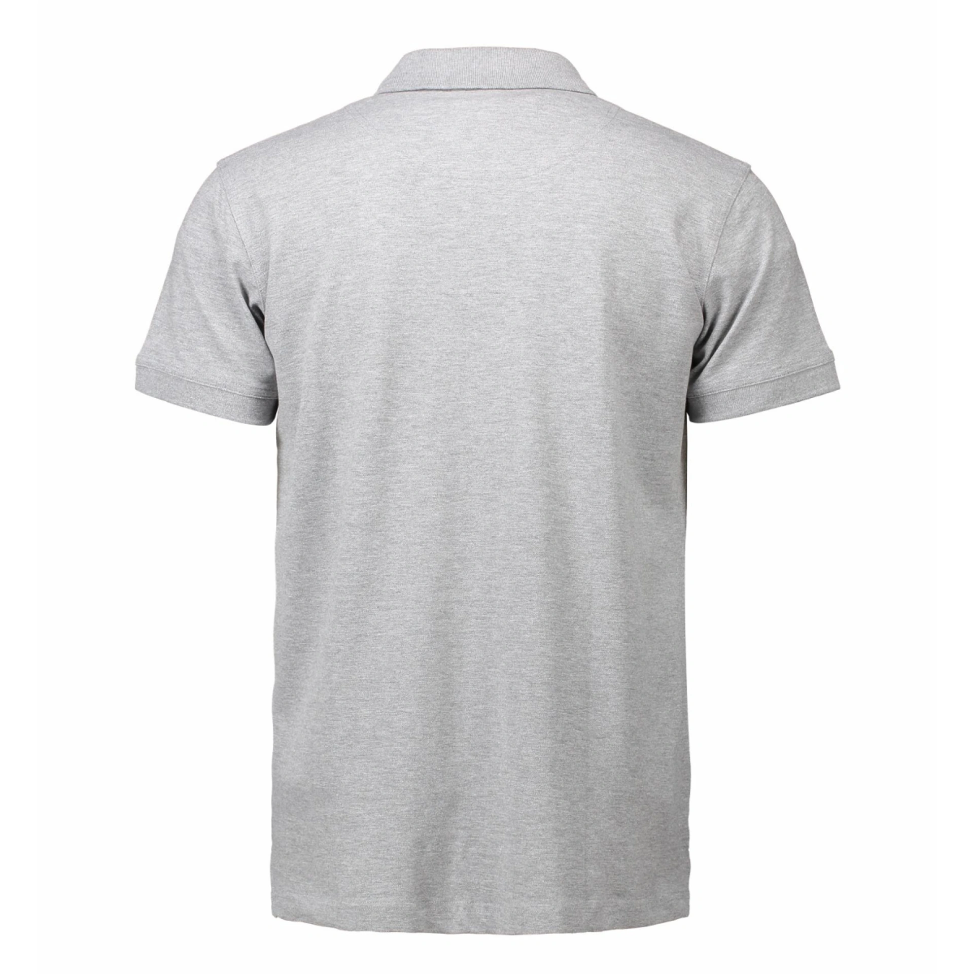 Футболка поло чоловіча ID Stretch - Сірий меланж / 3XL