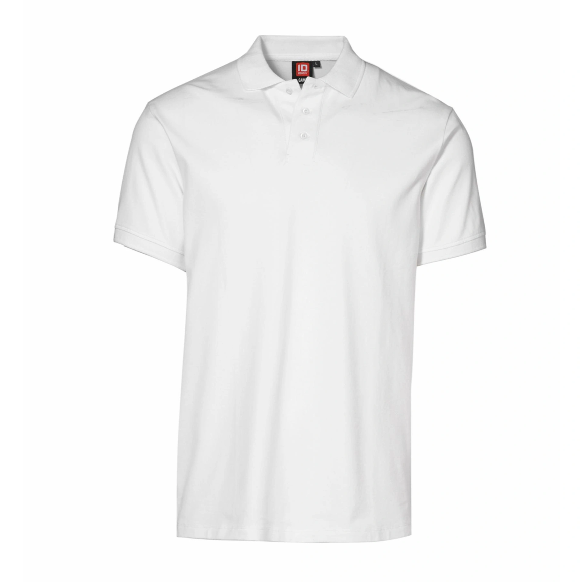 Футболка поло чоловіча ID Stretch - Білий / 3XL