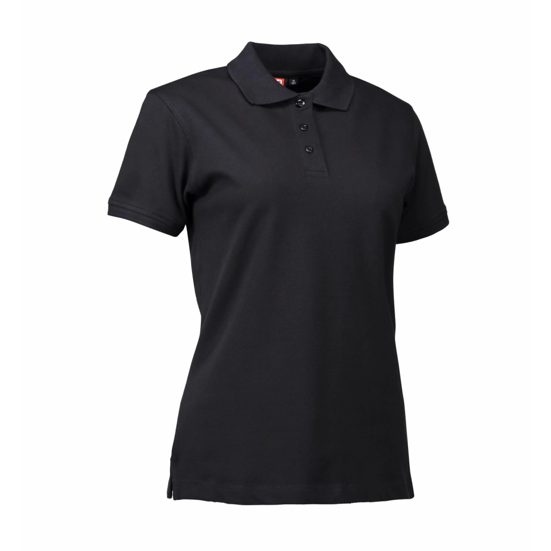 Футболка поло жіноча ID Stretch - Чорний / 3XL