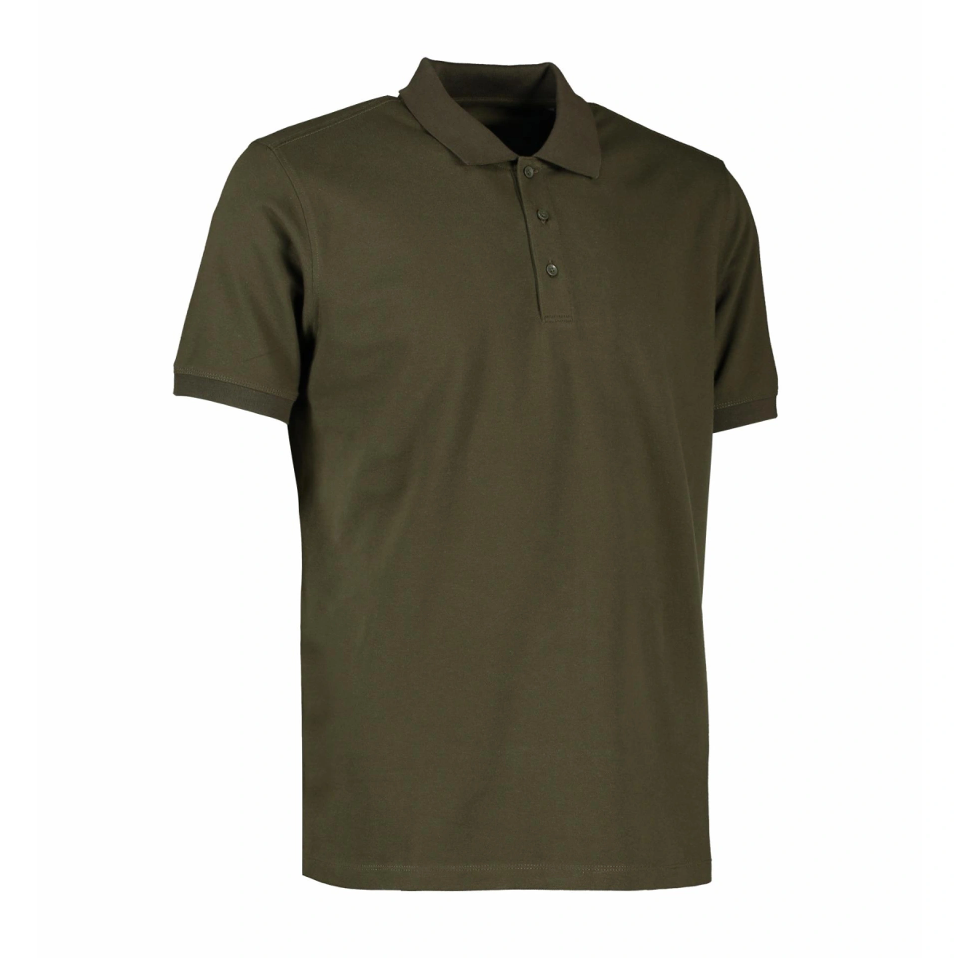 Футболка поло чоловіча ID Organic - Оливковий / 3XL