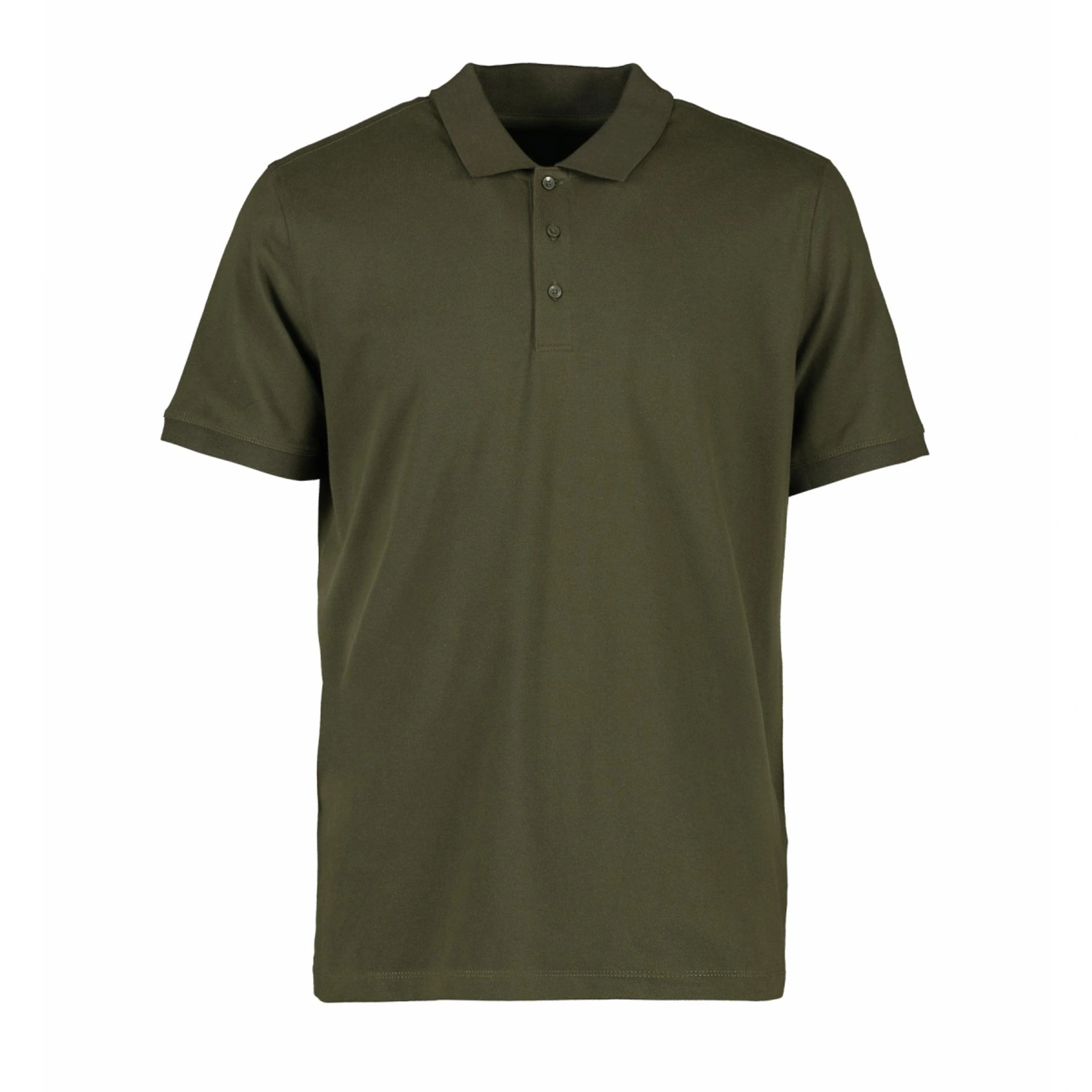 Футболка поло чоловіча ID Organic - Оливковий / 3XL