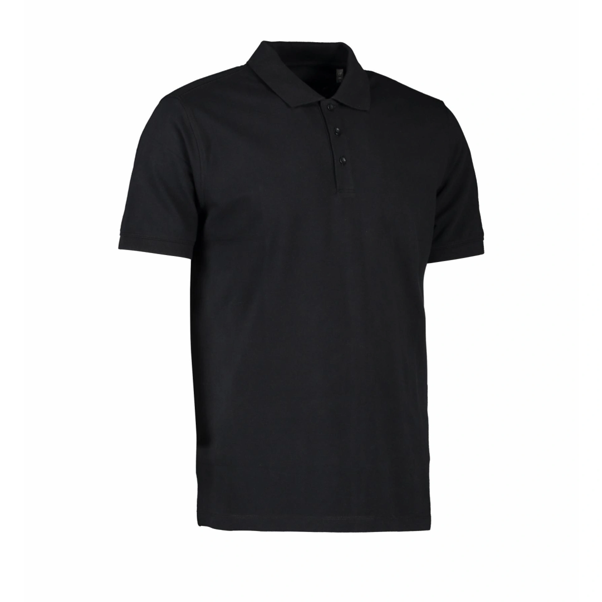 Футболка поло чоловіча ID Organic - Чорний / 3XL