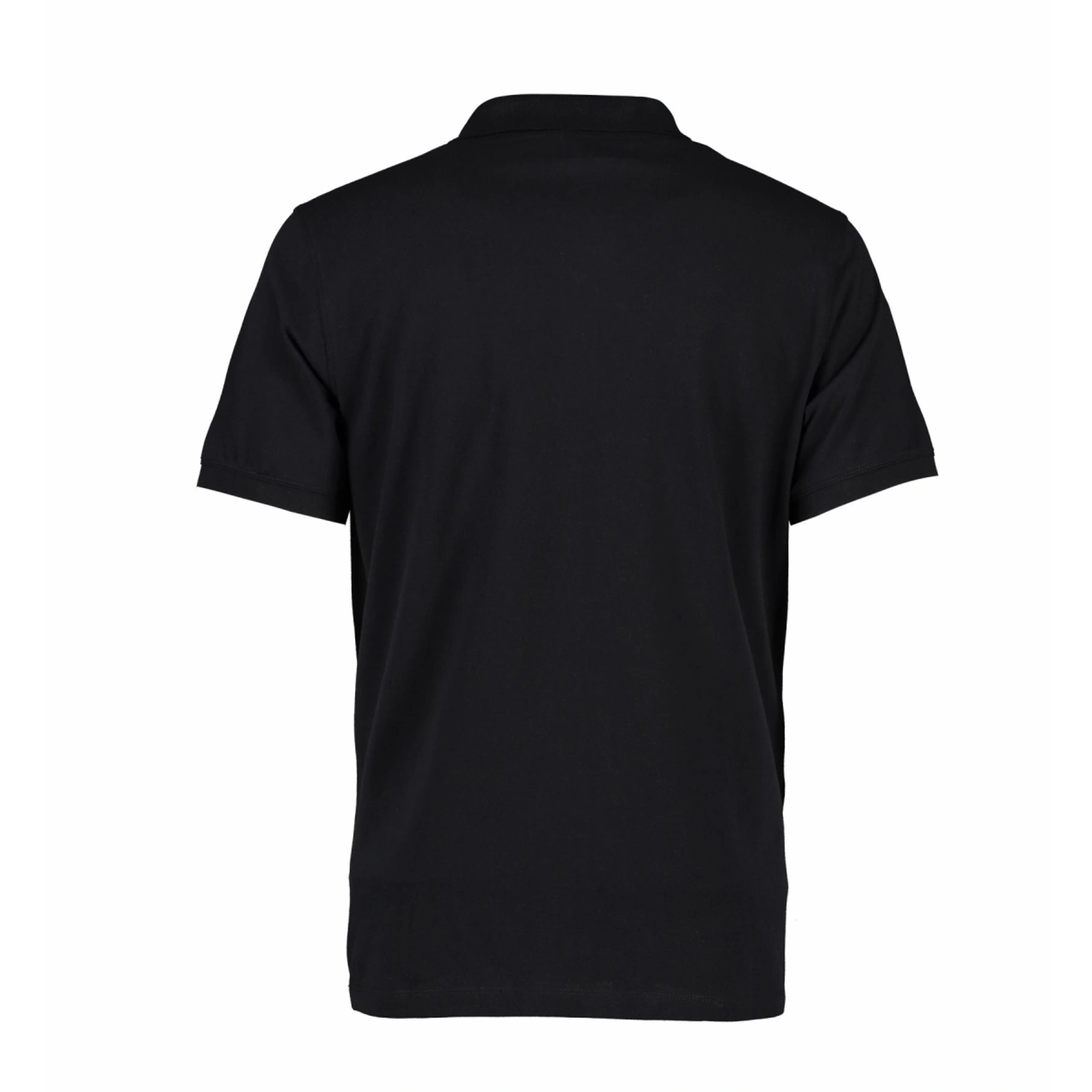 Футболка поло чоловіча ID Organic - Чорний / 3XL