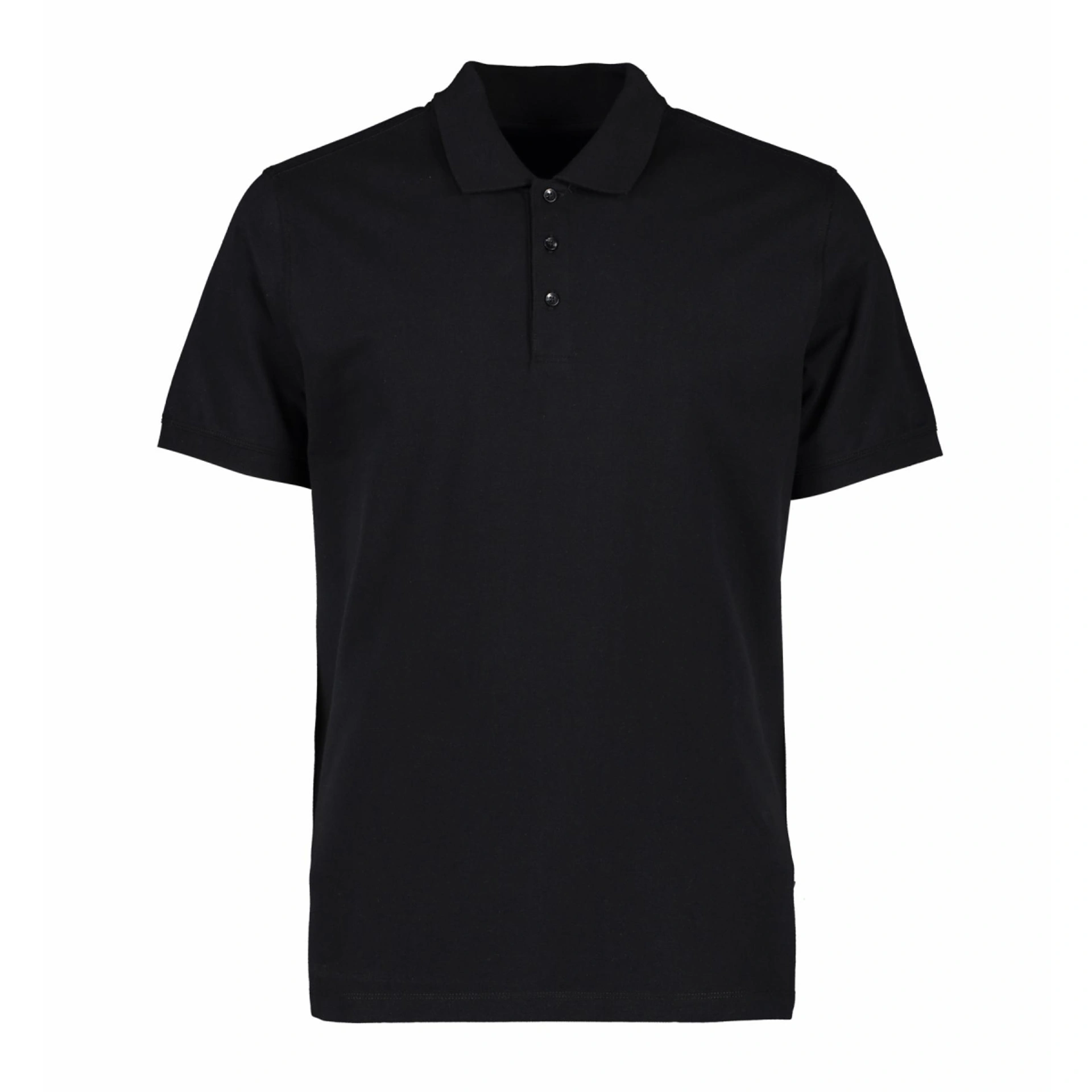 Футболка поло чоловіча ID Organic - Чорний / 3XL