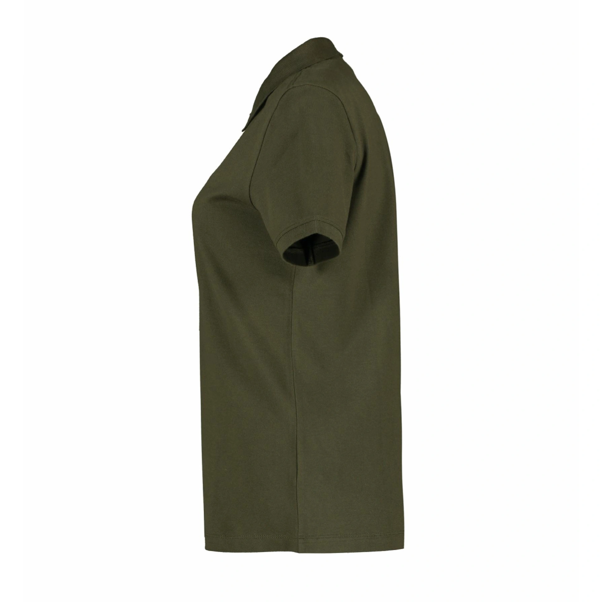 Футболка поло жіноча ID Organic - Оливковий / 3XL