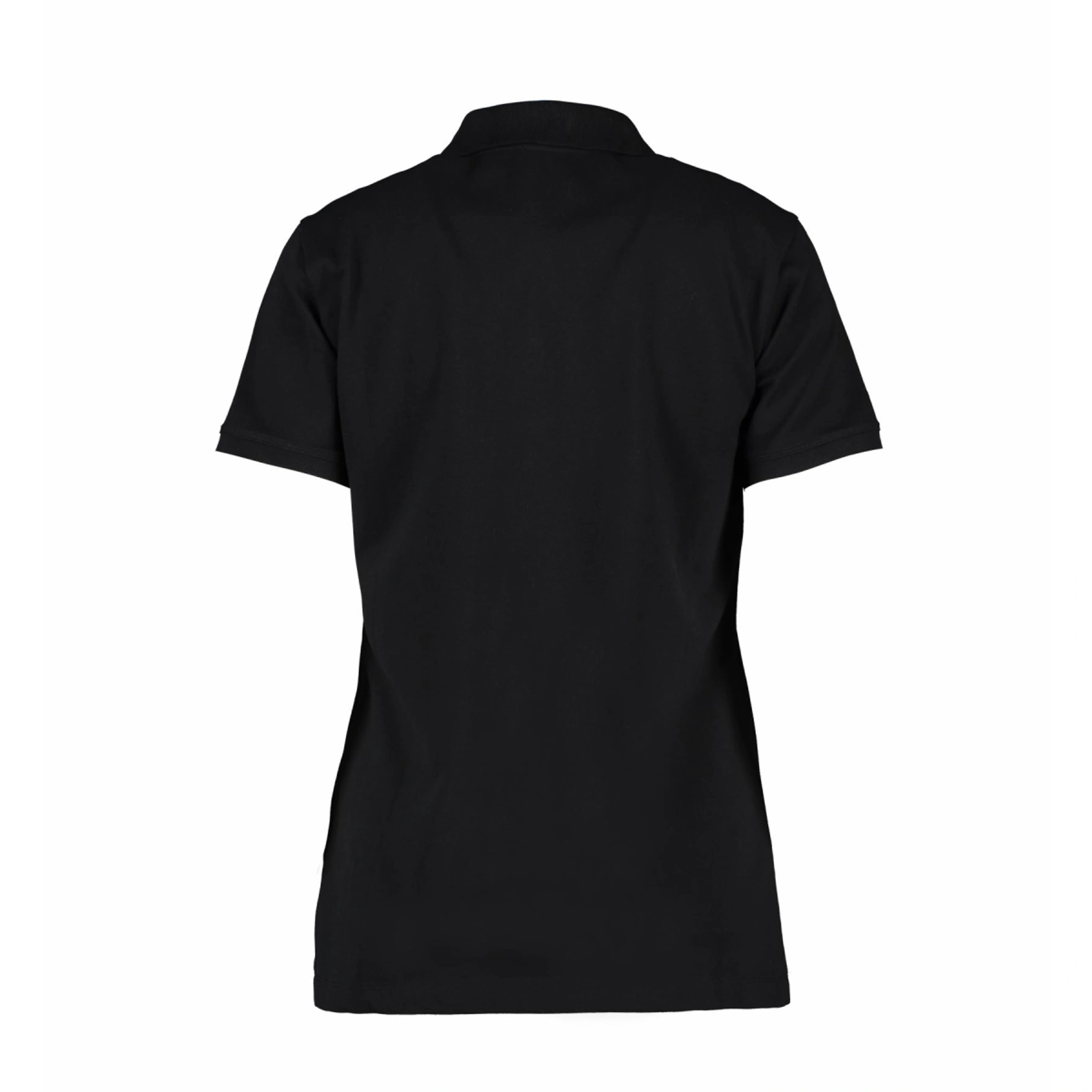 Футболка поло жіноча ID Organic - Чорний / 3XL