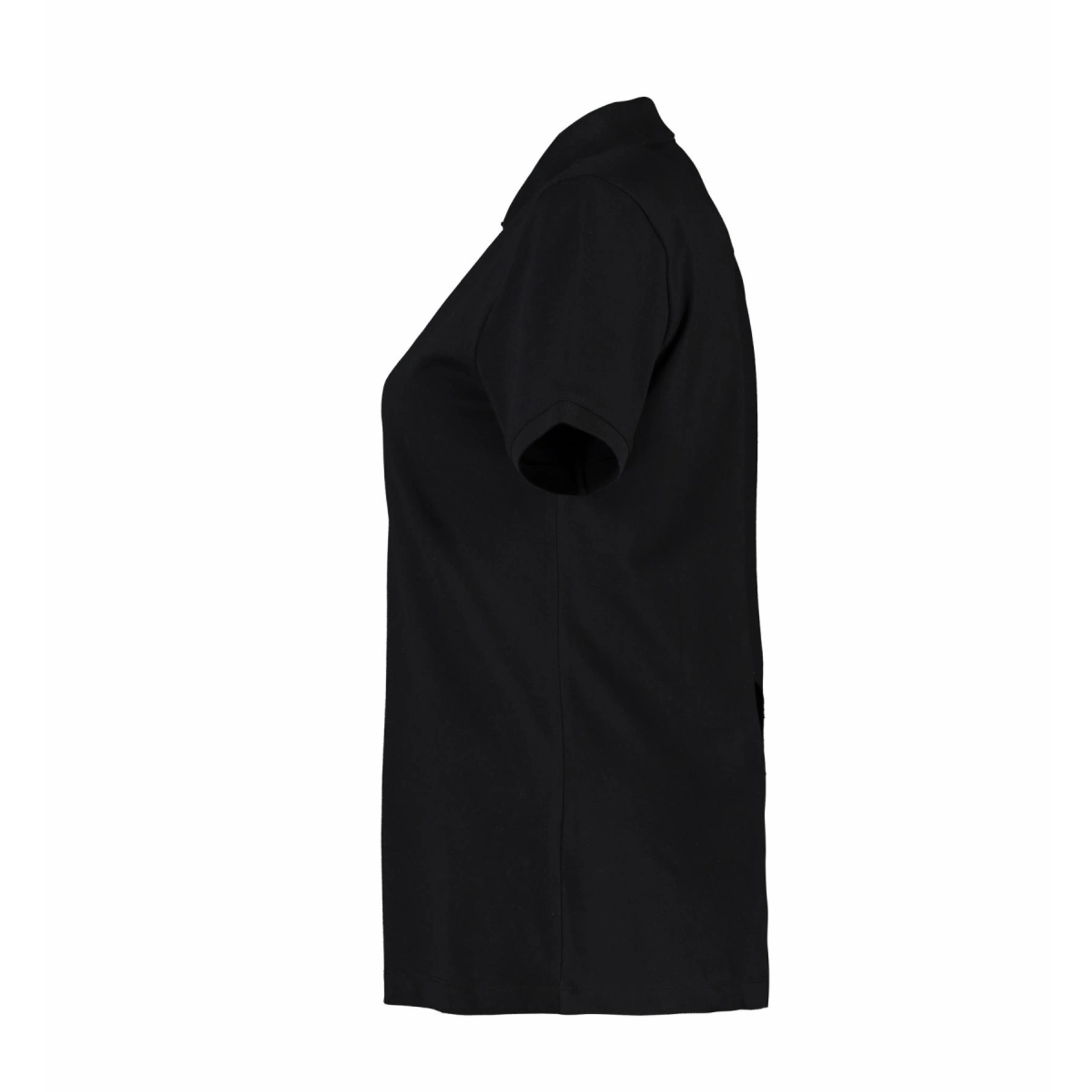 Футболка поло жіноча ID Organic - Чорний / 3XL