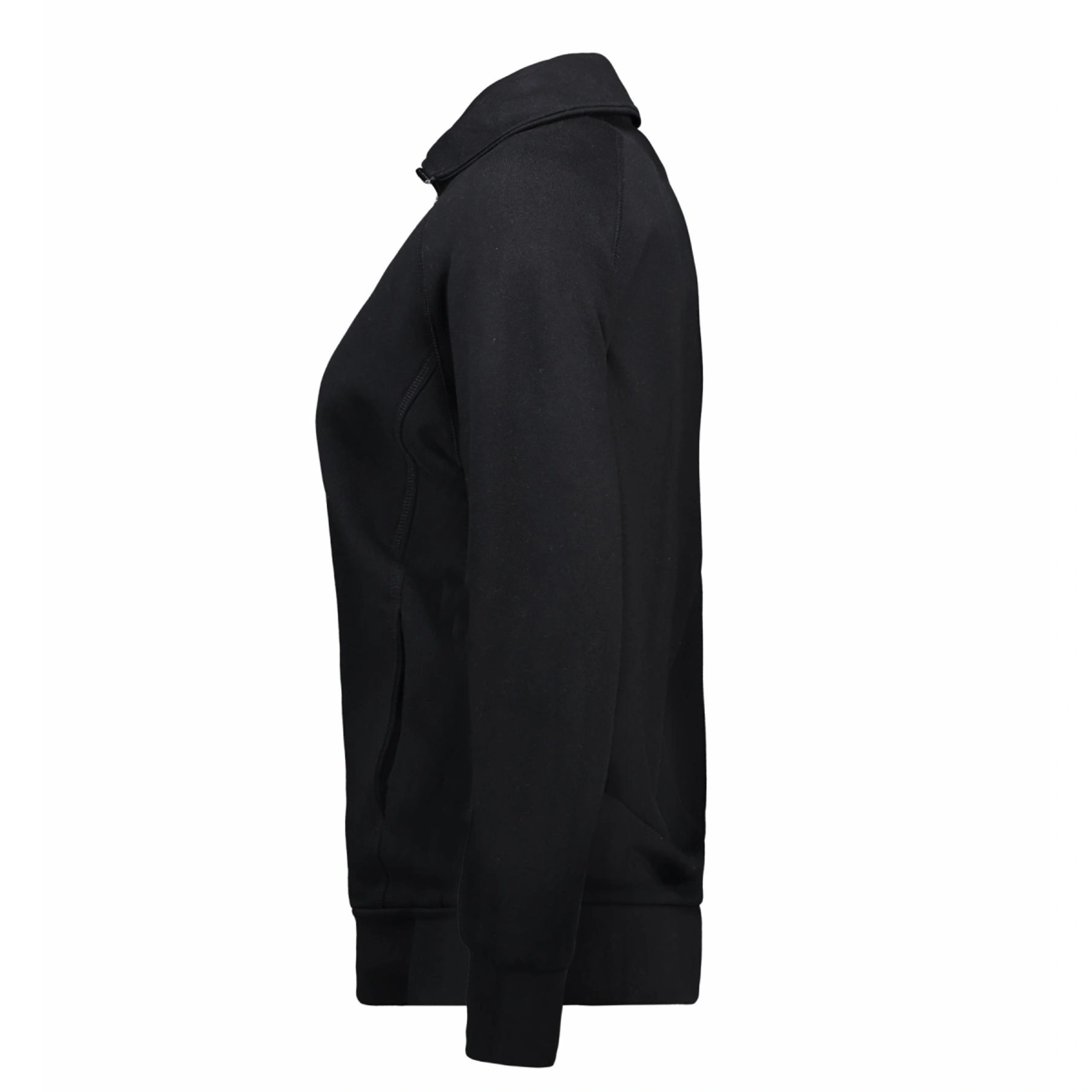 Світшот на блискавці жіночий ID - Чорний / 3XL