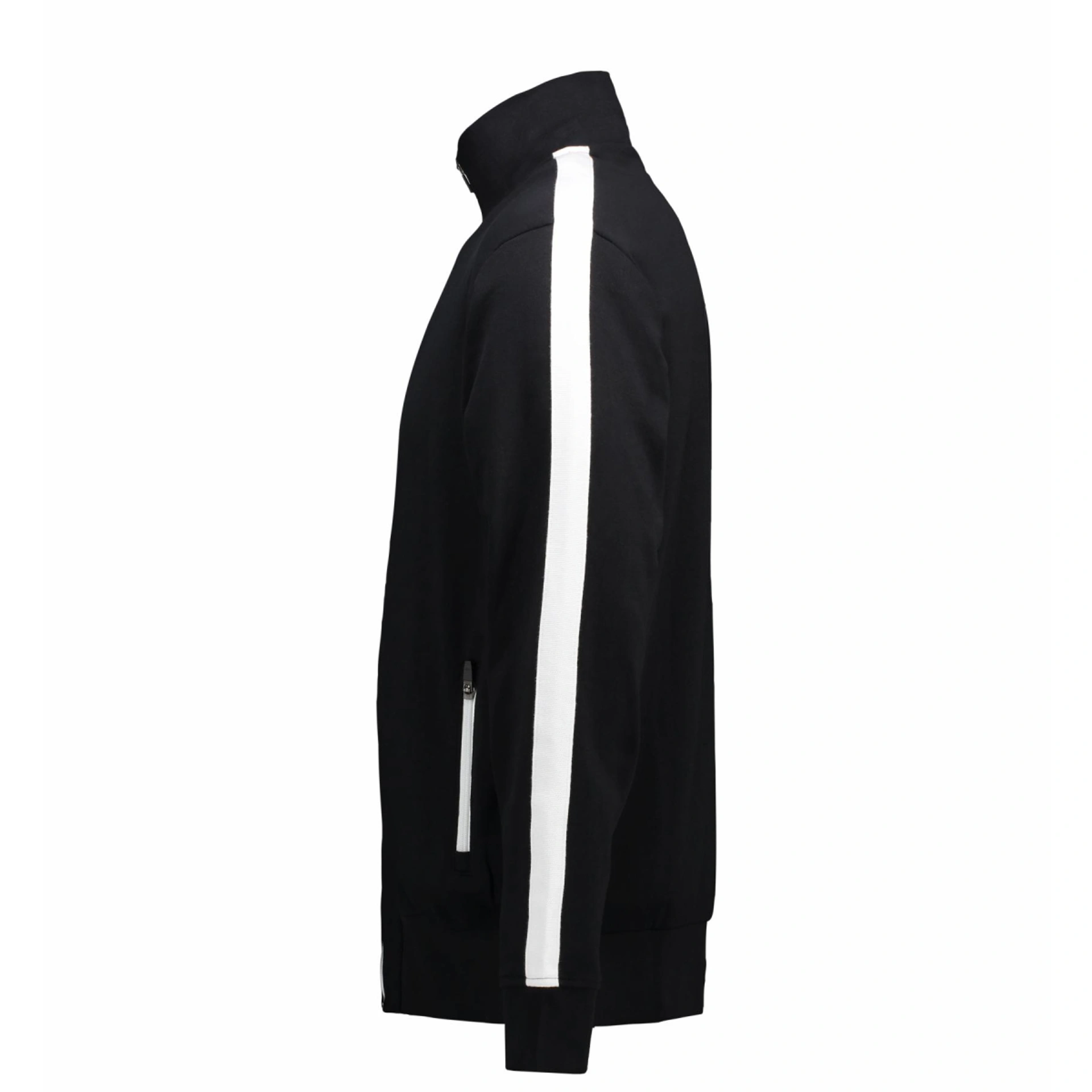 Світшот на блискавці чоловічий ID Contrast Stripee - Чорний / 3XL
