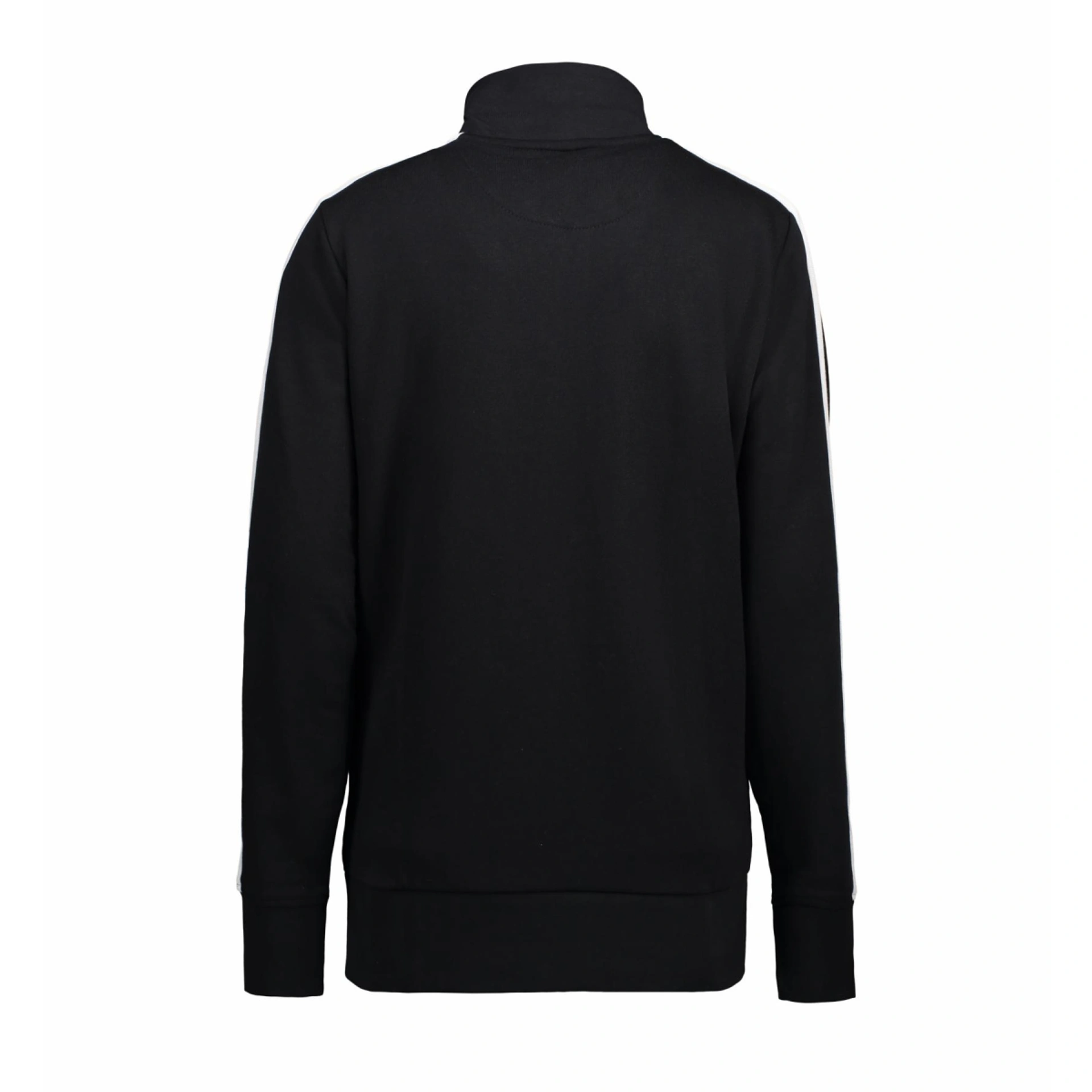 Світшот на блискавці жіночий ID Contrast Stripee - Чорний / 3XL