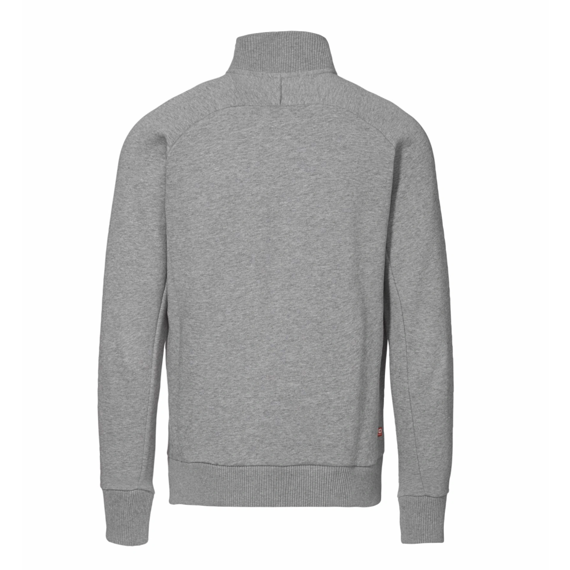 Світшот на блискавці чоловічий ID Full Zip - Сірий меланж / 3XL