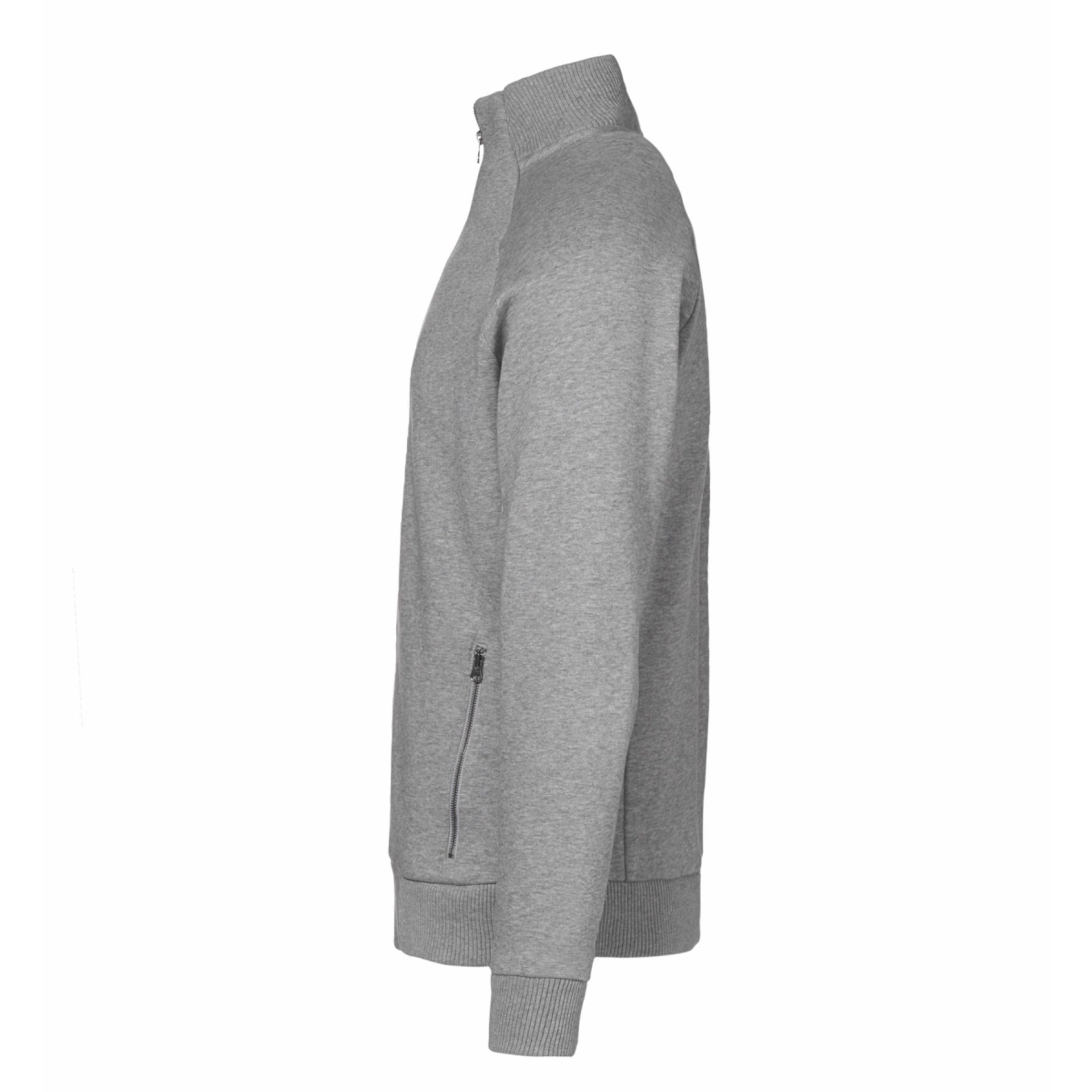 Світшот на блискавці чоловічий ID Full Zip - Сірий меланж / 3XL